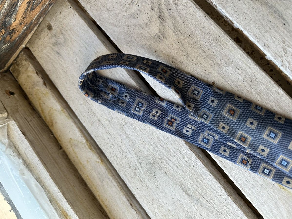 Designer × Hugo Boss 🚨RARE Hugo Boss Tie old money style Blue luxury monogram Size ONE SIZE - 7 Thumbnail