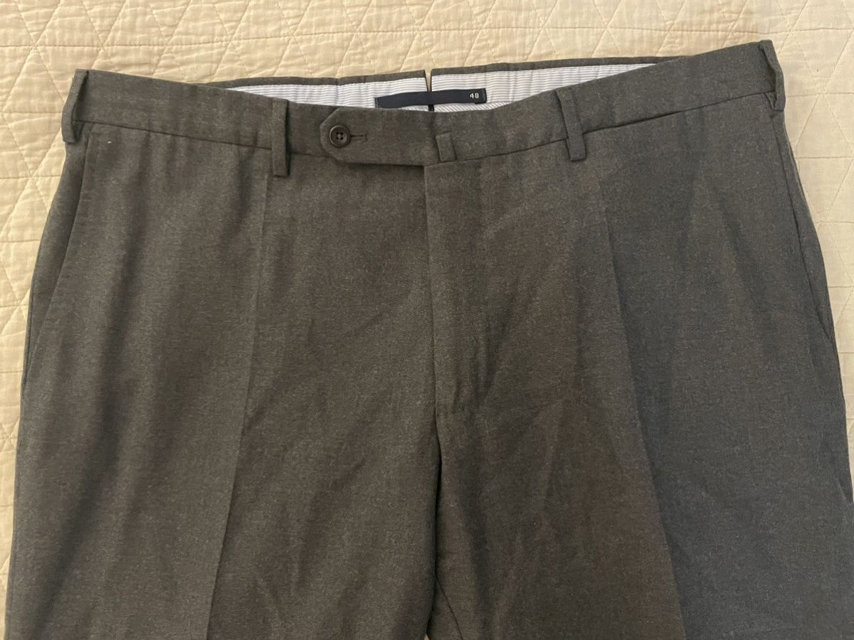 Incotex Super 130's Wool Flannel Flat Front Trouser Size US 40 / EU 56 - 4 Thumbnail
