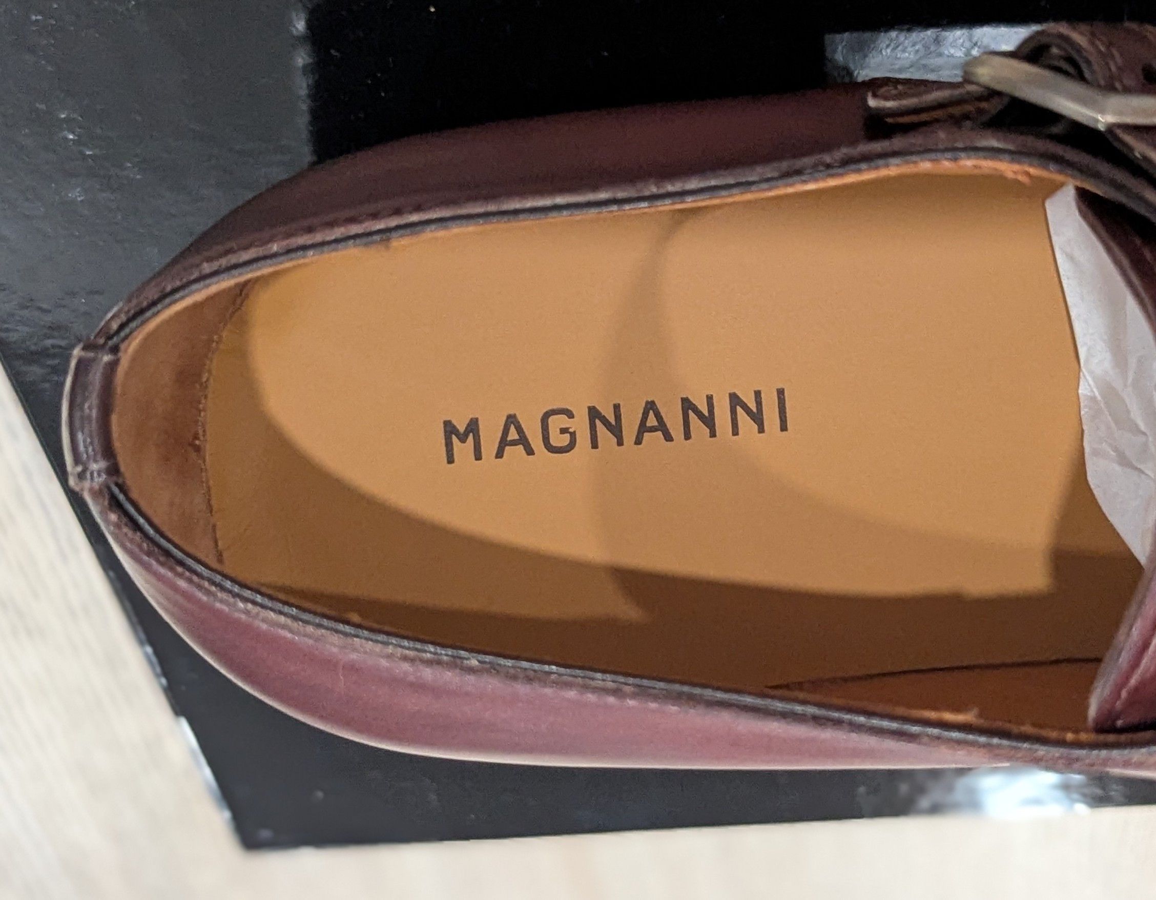 Magnanni Magnanni "Franklyn" Leather Double Monk Strap Shoes US 12 Size US 12 / EU 45 - 6 Thumbnail