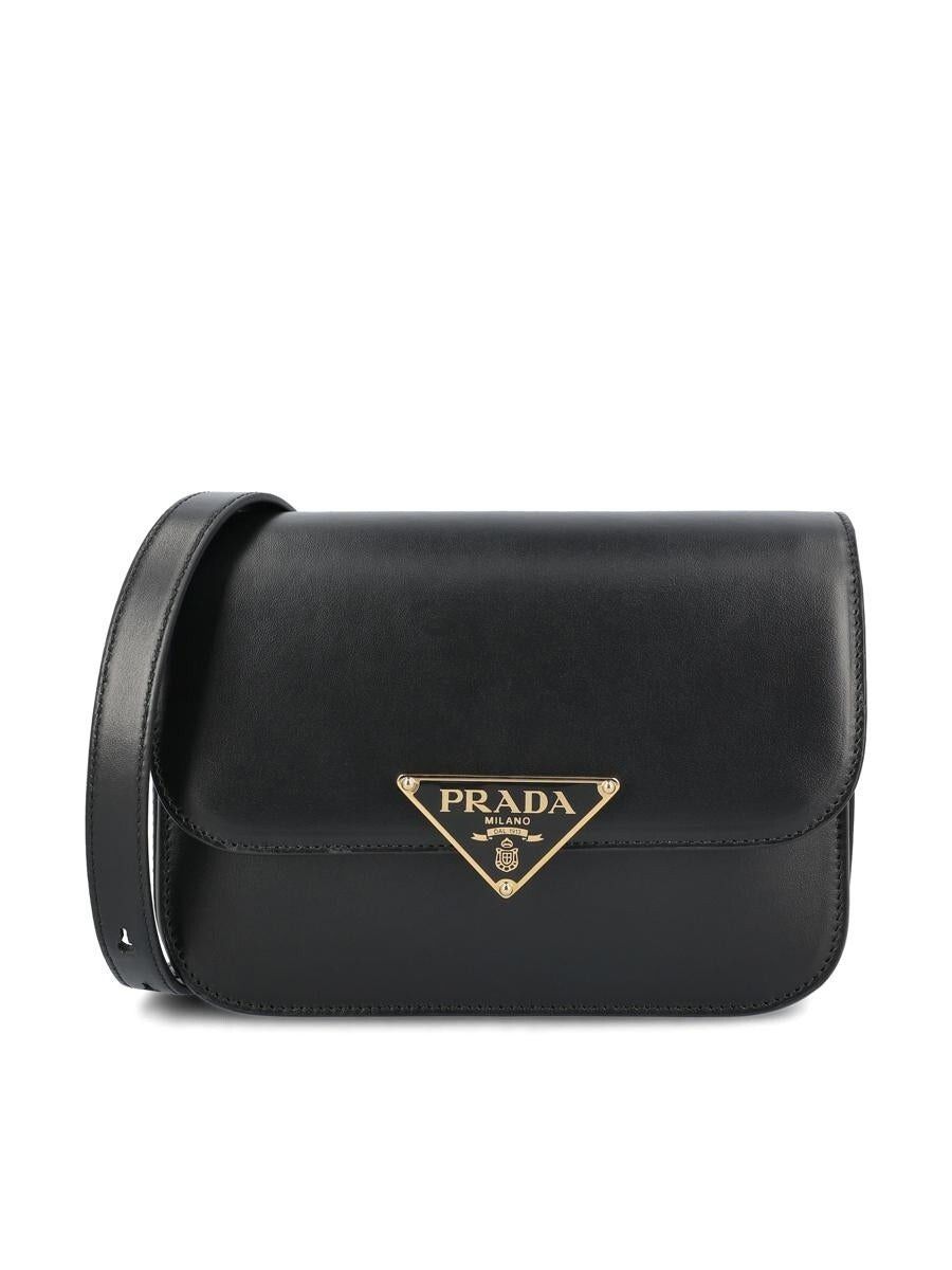 Prada PRADA Black Leather Shoulder Bag New And Authentic Size ONE SIZE - 4 Thumbnail