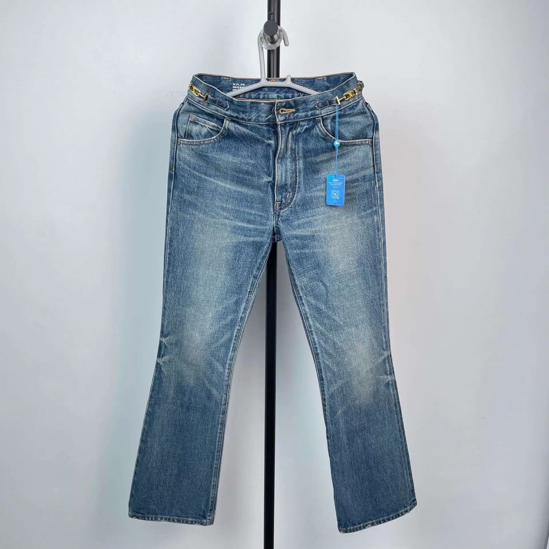 Celine Celine Denim Triumph Arc Pants 25 Blue 95 New Size 25" / US 0 / IT 36 - 1 Thumbnail
