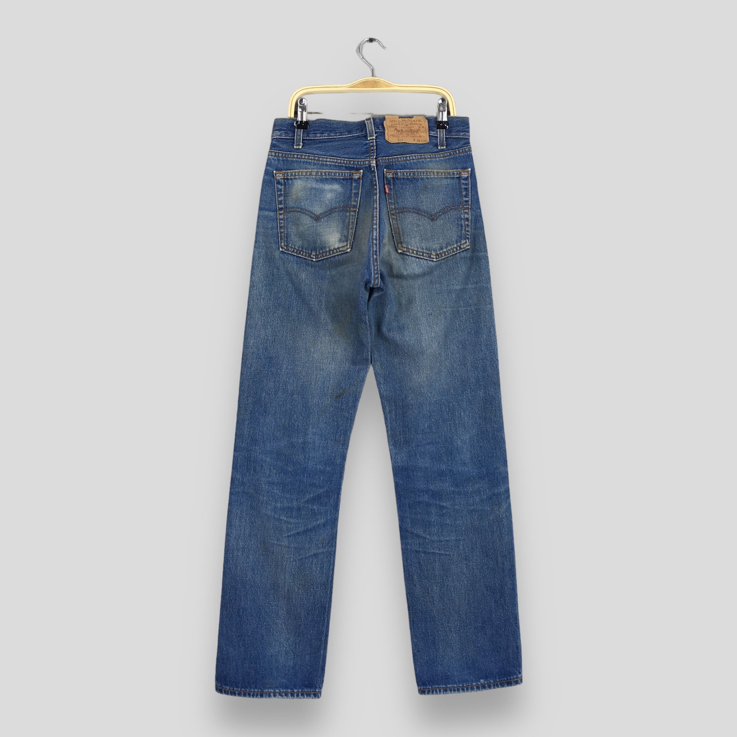 Levi's Size 27x30 Vintage 90s Levi's 501 Faded Blue Jeans S409 Size 27" / US 4 / IT 40 - 10 Thumbnail