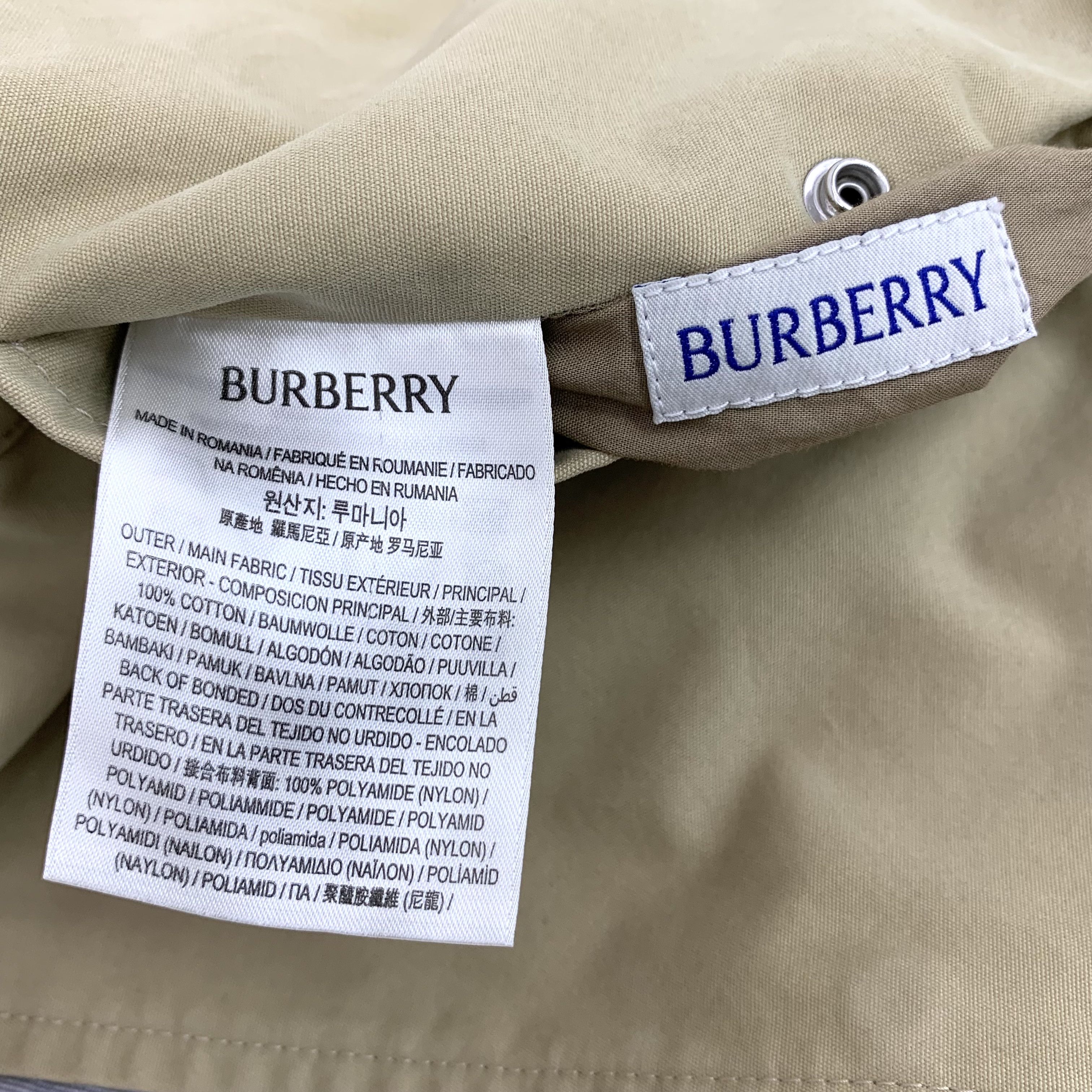 Burberry Burberry Cotton Jacket Khaki (38) Size XS / US 0-2 / IT 36-38 - 7 Thumbnail