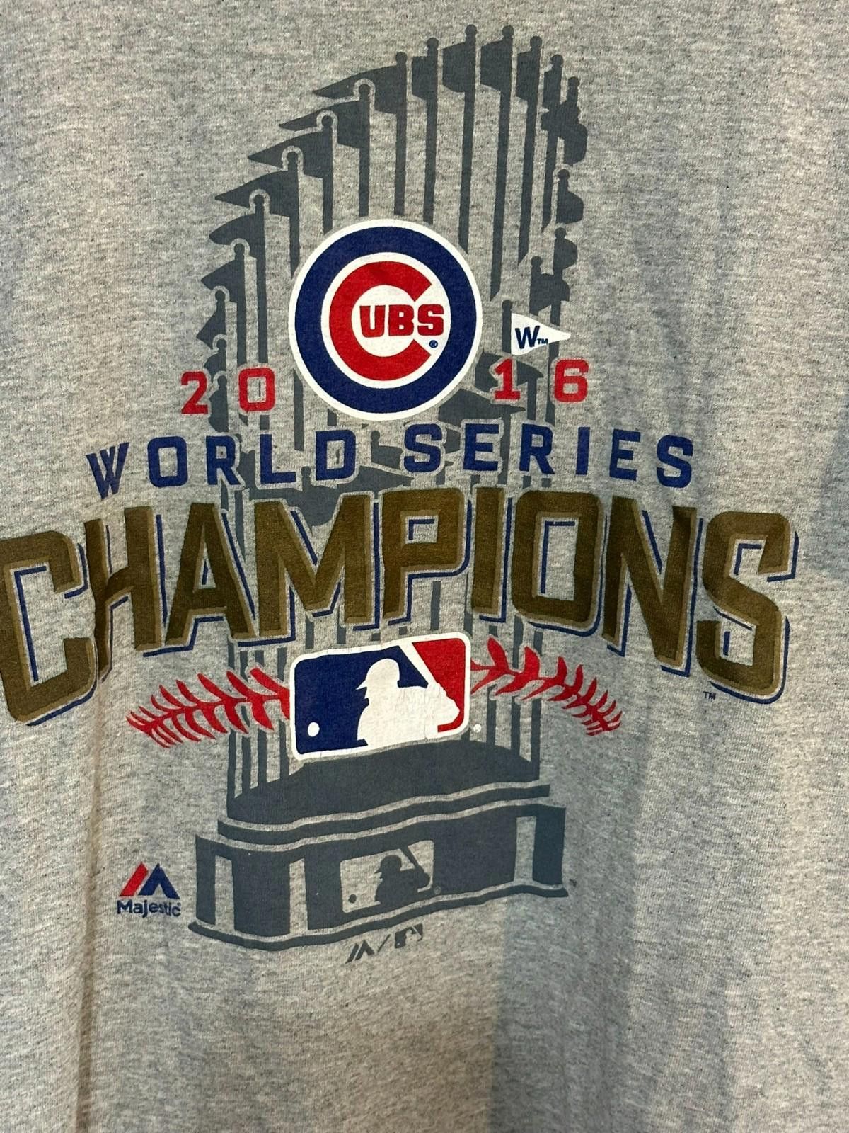 Majestic 2016 Chicago Cubs World Series Champs Tee – Majestic, Size L Size US L / EU 52-54 / 3 - 2 Thumbnail