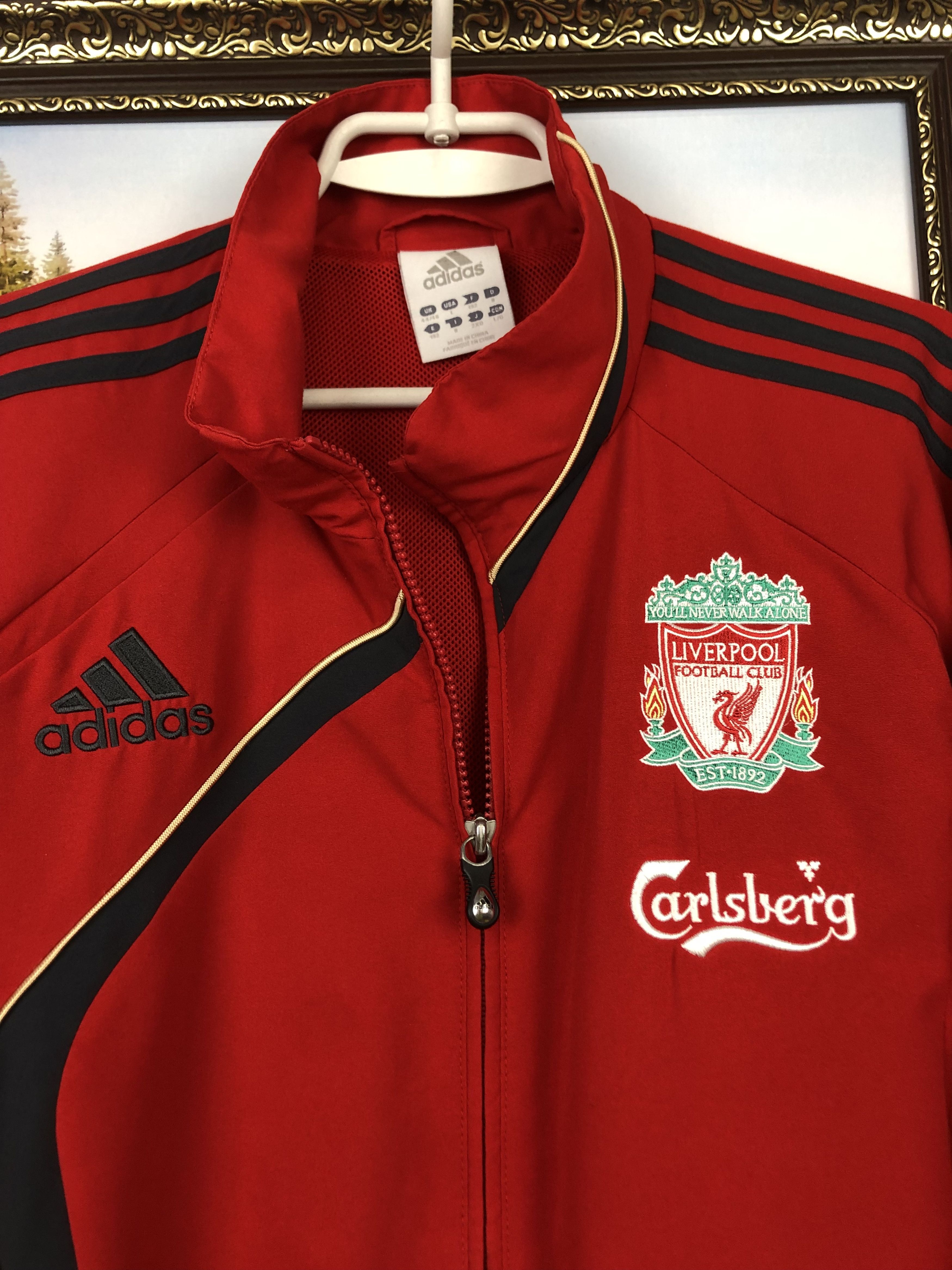 Adidas Vintage Adidas Liverpool Football Jacket Soccer Track Top Size US L / EU 52-54 / 3 - 2 Thumbnail