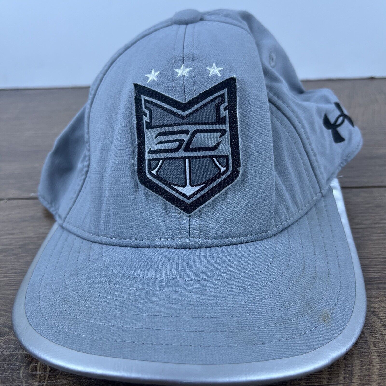 Under Armour Steph Curry Snapback Hat Under Amour Gray Adjustable Hat Adu Size ONE SIZE - 1 Thumbnail