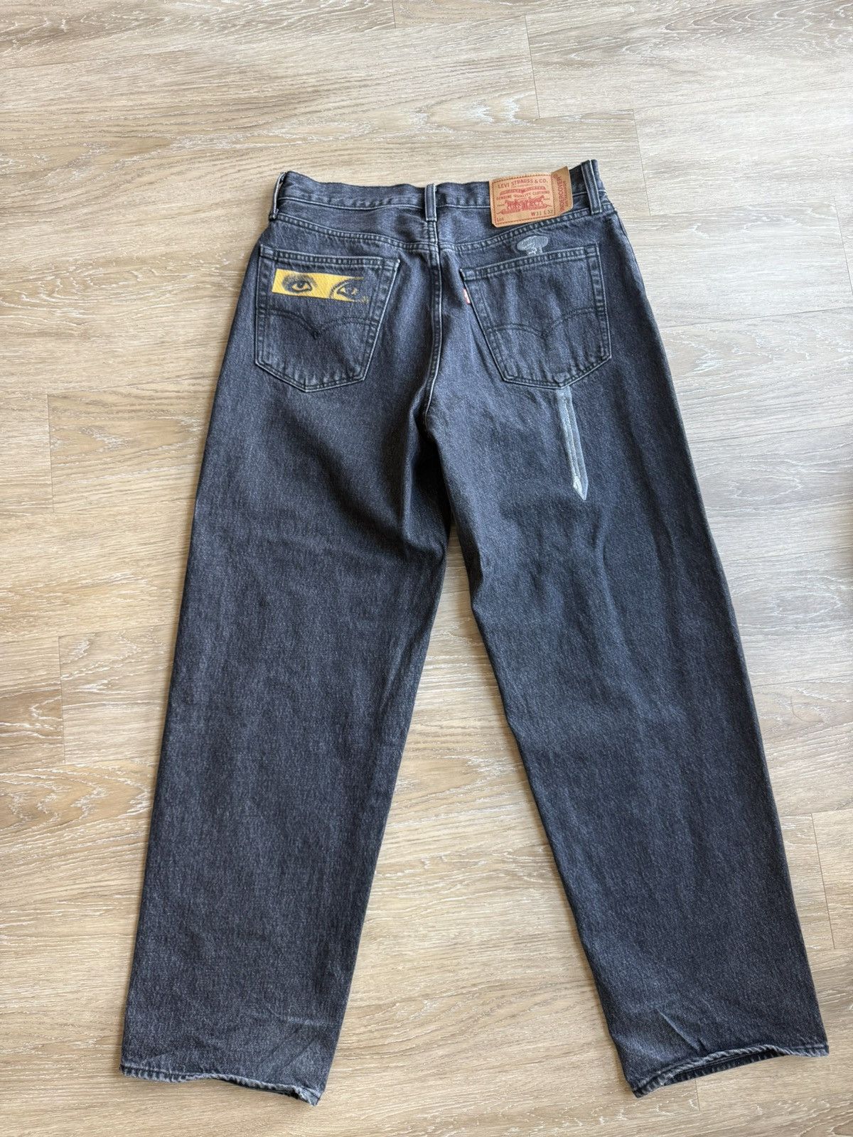 Levi's × Undercover Undercover Gray Levi’s Edition Baggy Jeans Size US 31 - 3 Thumbnail