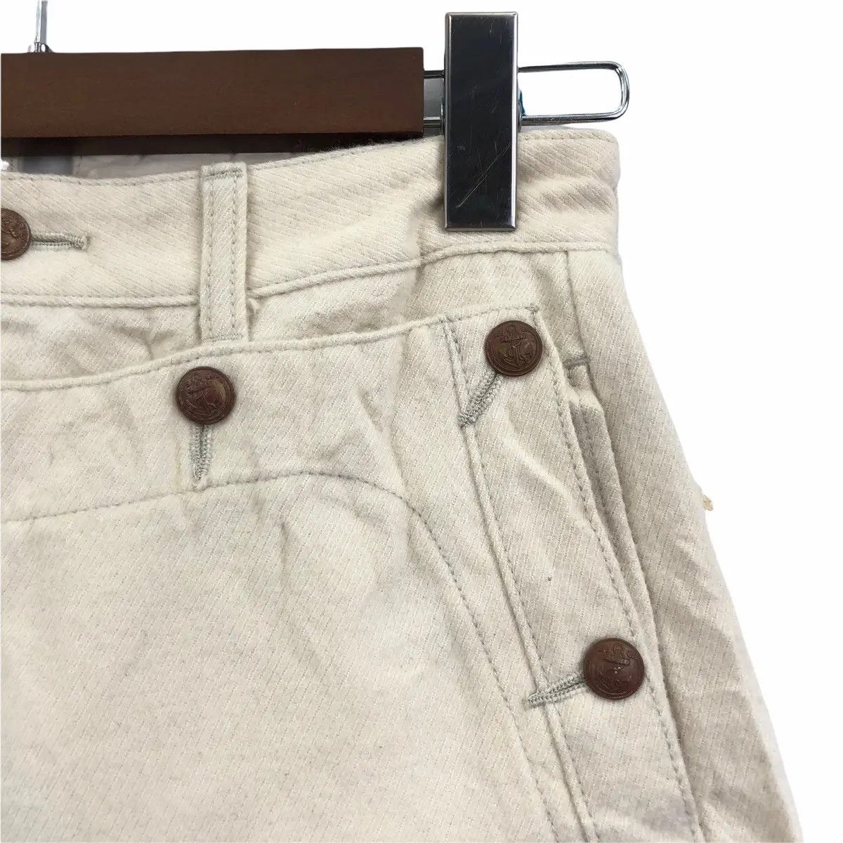 Japanese Brand Vtg HERMAPHRODITE JAPAN DESIGNER Technical Pant Denim Jeans Size 28" / US 6 / IT 42 - 6 Thumbnail