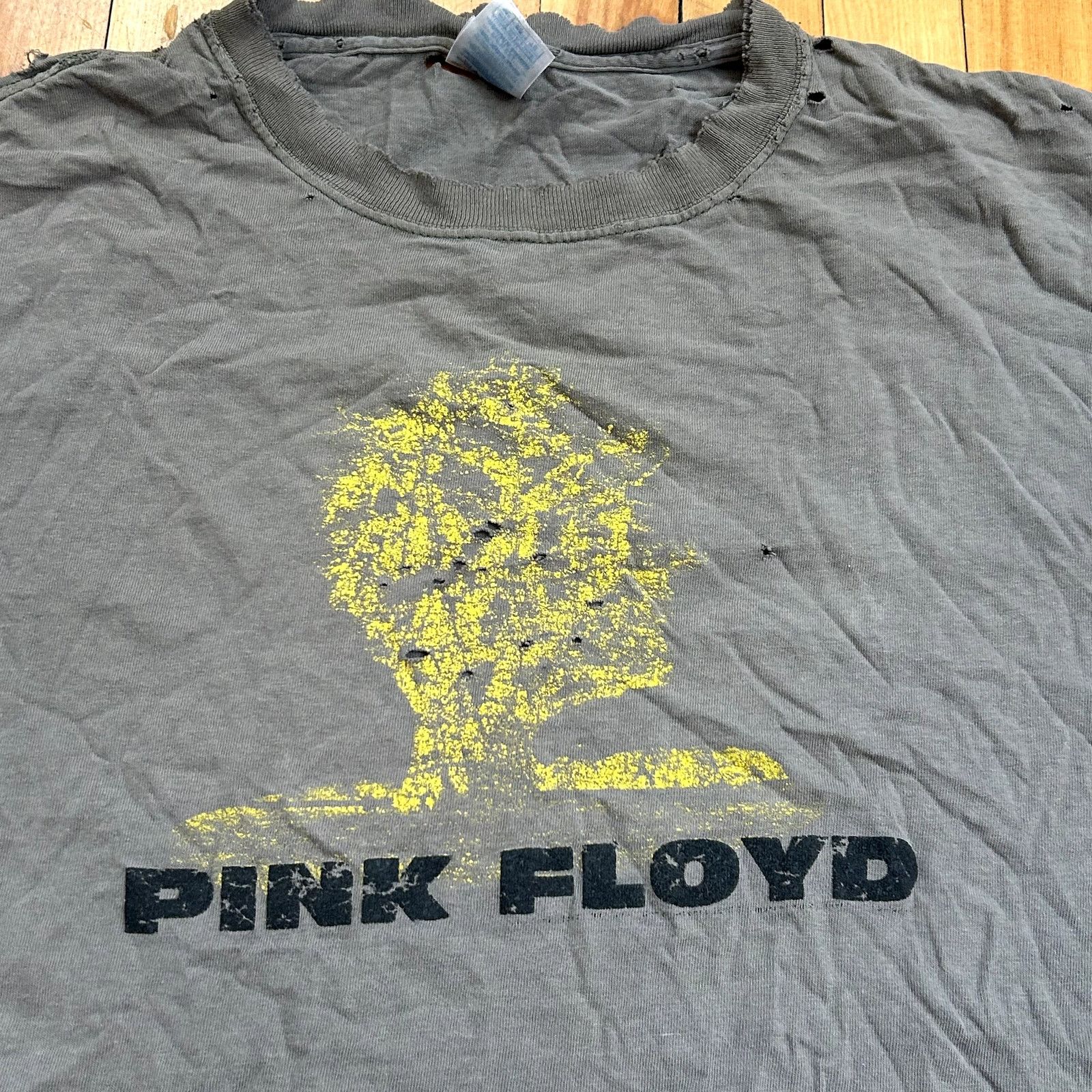 Delta Y2K Thrashed Pink Floyd Tree of Life Band T-Shirt XL Size US XL / EU 56 / 4 - 2 Thumbnail