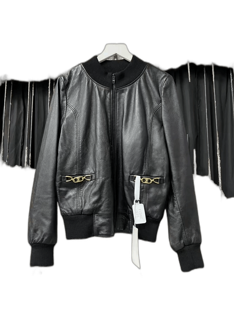 Celine Celine Black Leather Bomber Jacket Size US S / EU 44-46 / 1 - 1 Thumbnail