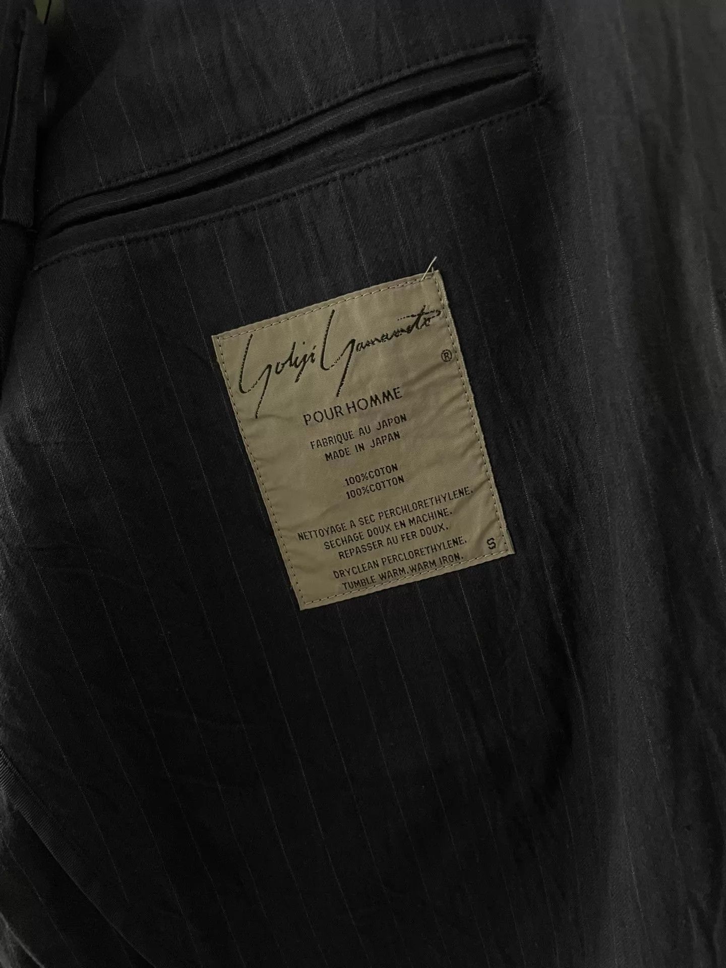 Yohji Yamamoto Yohji Yamamoto Vintage Cotton Navy Casual Suit Unisex S Size US S / EU 44-46 / 1 - 5 Thumbnail