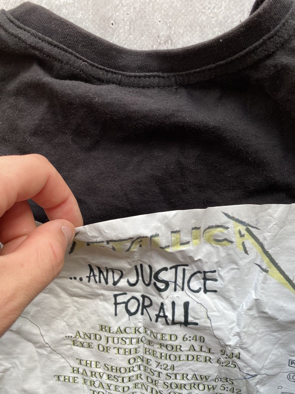 Band Tees Vintage 90s Metallica And Justice for All Tour Y2K Rare Hype Size US M / EU 48-50 / 2 - 13 Thumbnail