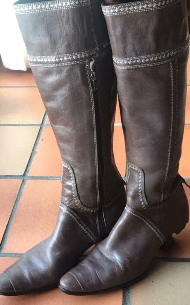 Marithe + Francois Girbaud Marithé + François Girbaud MFG Leather Boots Size US 6 / IT 36 - 1 Thumbnail
