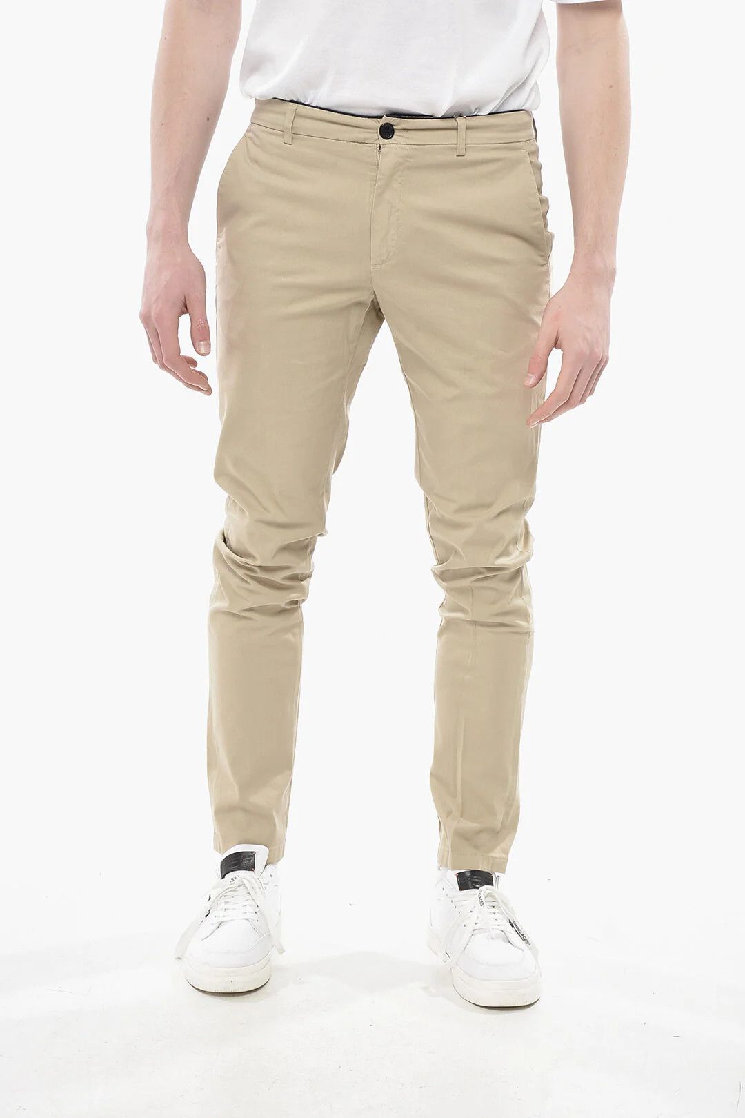 DEPARTMENT5 og1mm0326 Cotton Pant in Beige Size US 29 - 1 Thumbnail