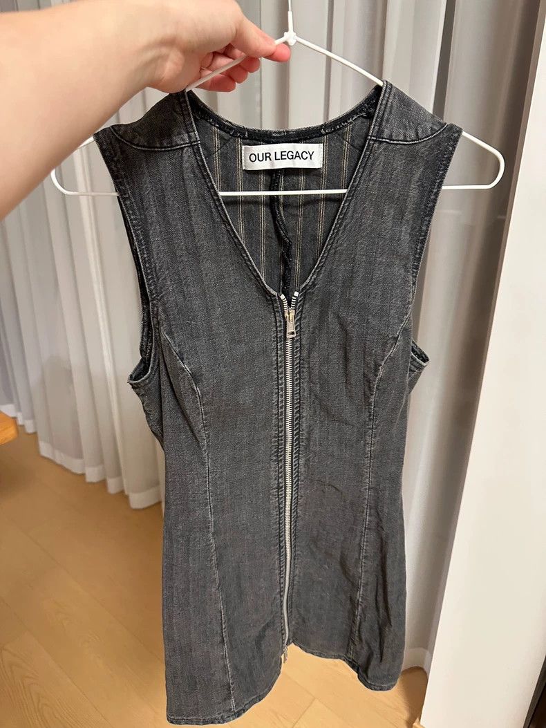 Our Legacy Our Legacy size36 Dark grey denim vest Size S / US 4 / IT 40 - 8 Thumbnail