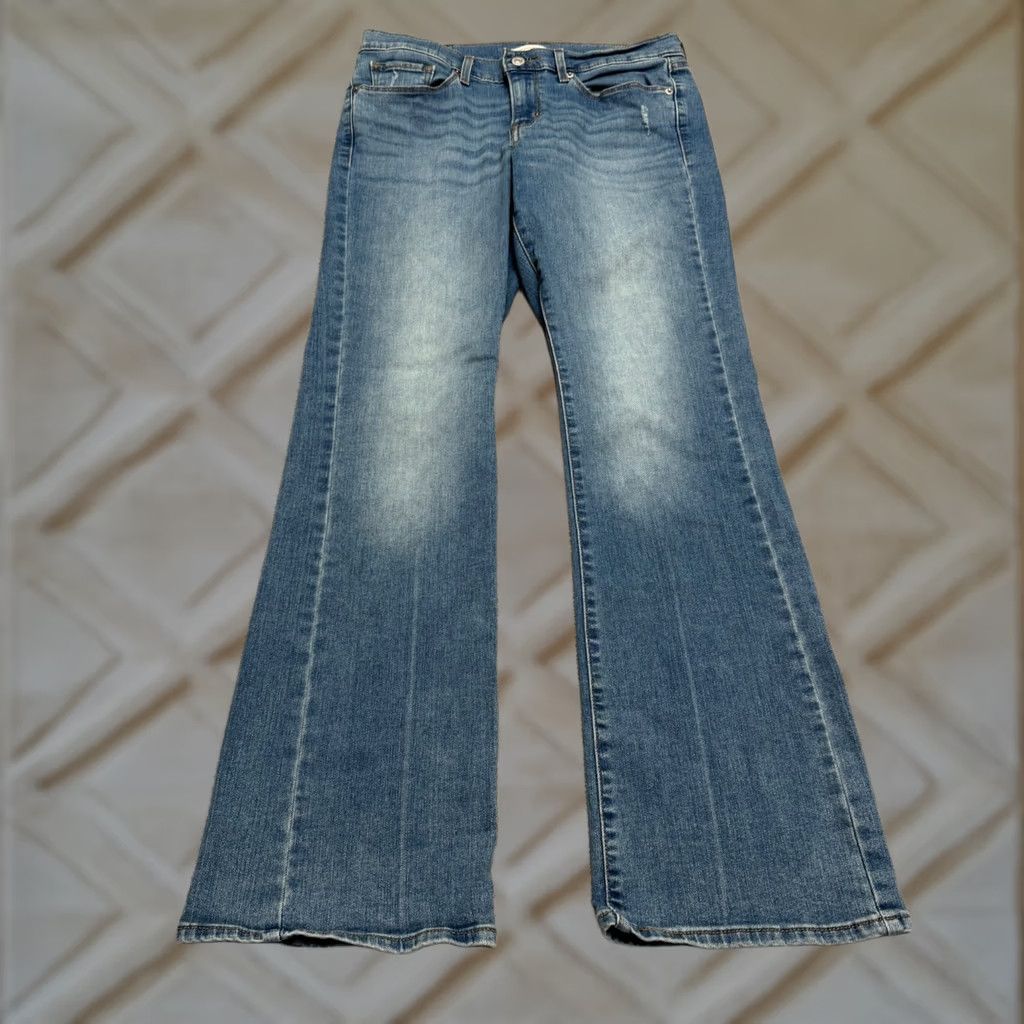 Levi's Levi's Classic Bootcut Jeans Womens Blue Medium Wash High Rise Stretch Size 28" / US 6 / IT 42 - 1 Thumbnail