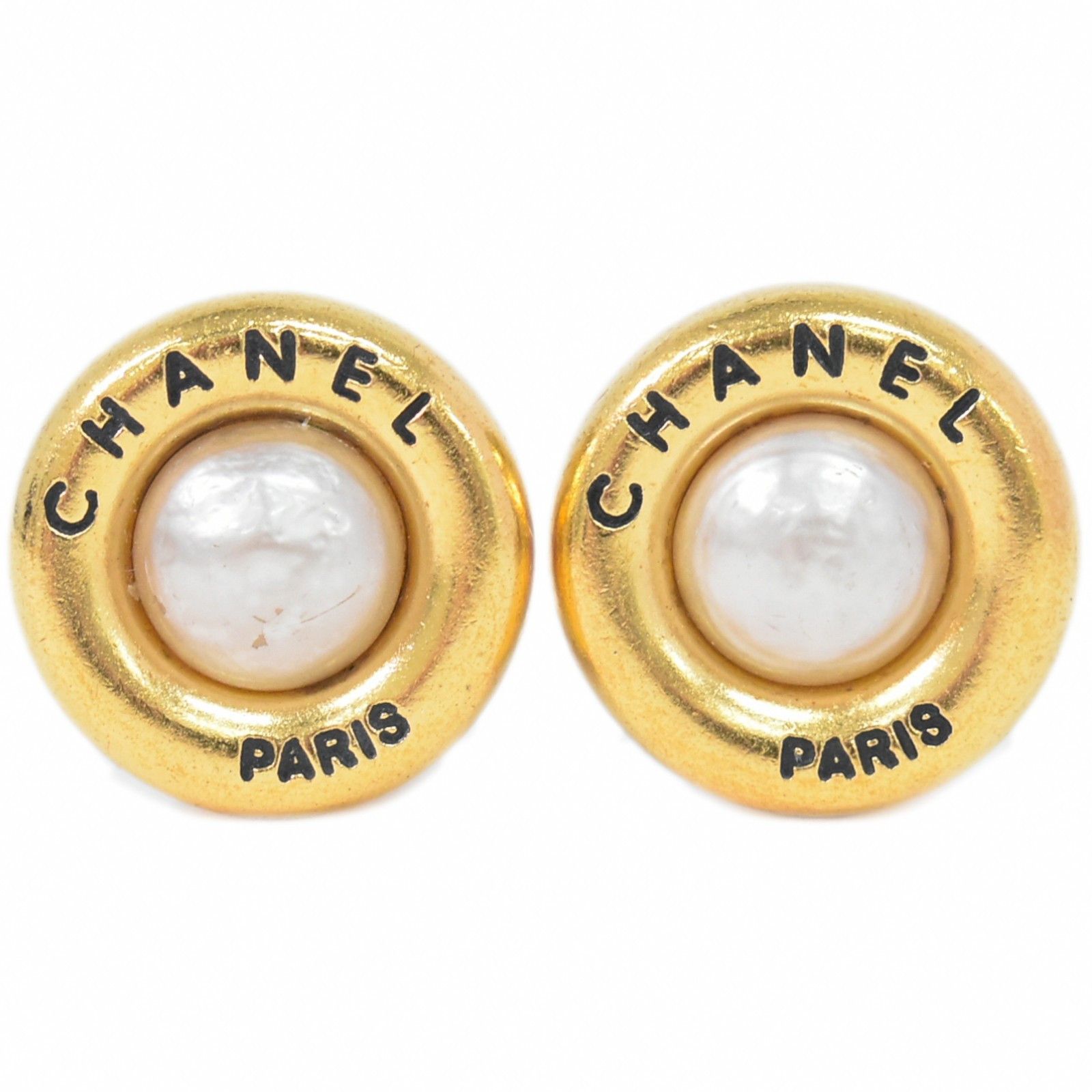 Chanel Chanel CC Hoop Clip-On Crystal Embellished Metal Size ONE SIZE - 1 Thumbnail