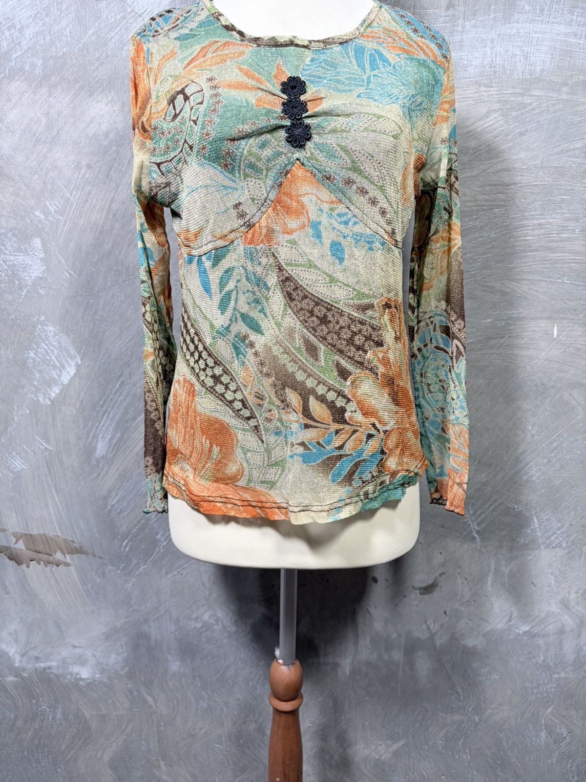Japanese Brand Y2K Unknown Japanese Mesh Women Tops Size S / US 4 / IT 40 - 3 Thumbnail
