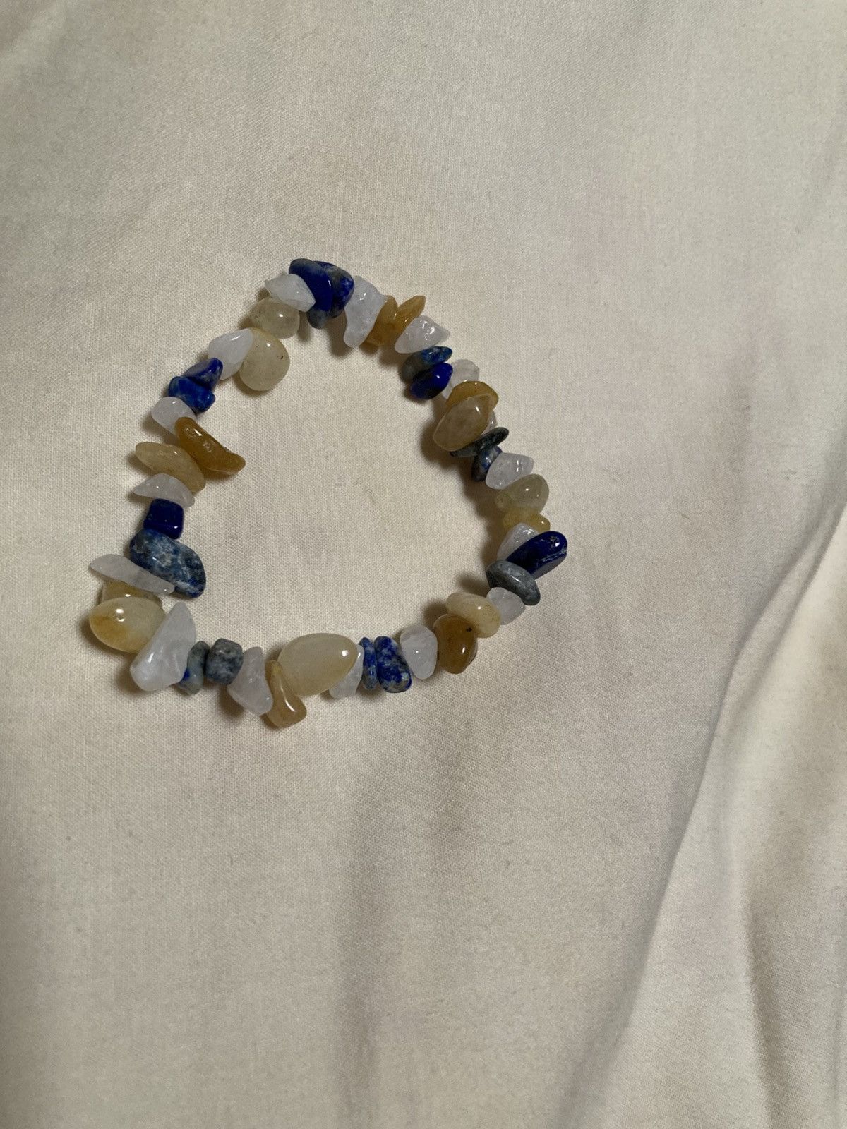 Other Lapis lazuli, honey jade and white quartz bracelet Size ONE SIZE - 1 Preview
