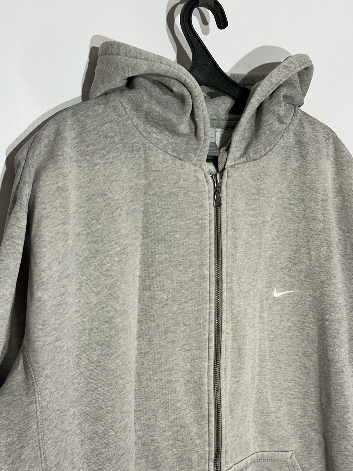 Nike Vintage Nike Silver Tag Grey Zip-Up Hoodie Size US XXL / EU 58 / 5 - 3 Thumbnail