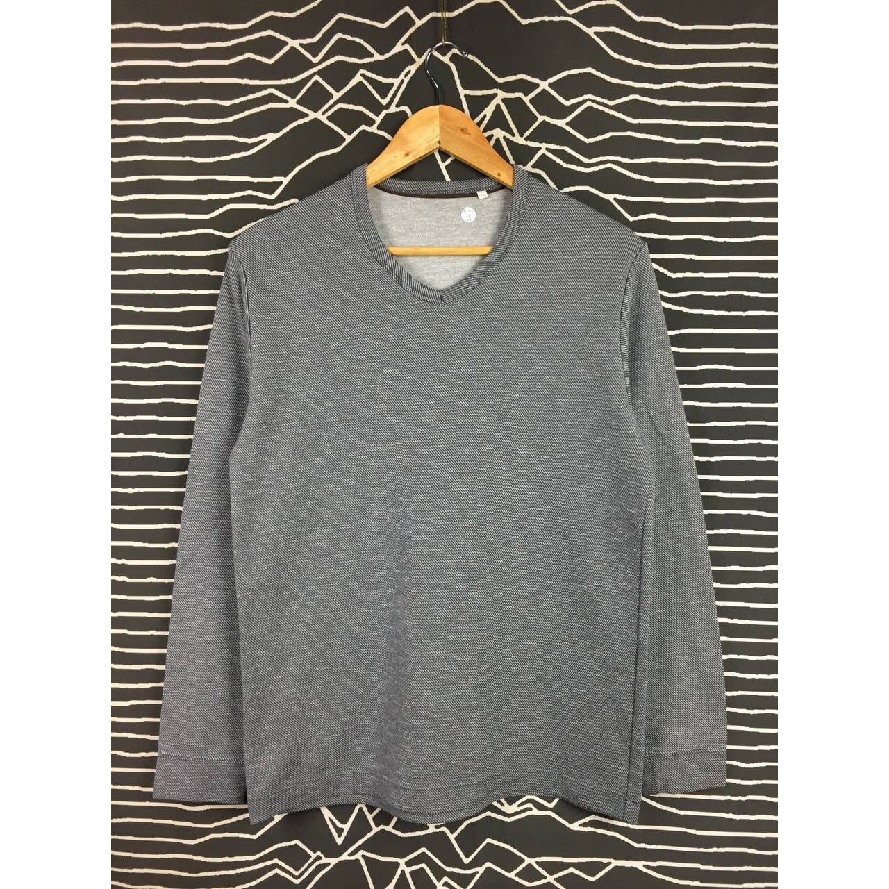 ABAHOUSE × Japanese Brand × Vintage Abahouse Japanese Brand V-Neck Casual Longsleeve Tee Size 48 Size US M / EU 48-50 / 2 - 1 Thumbnail