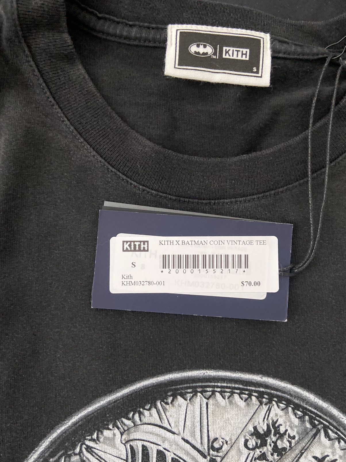 DC Comics × Kith Kith Batman Coin Vintage Tee size Small Black Size US S / EU 44-46 / 1 - 3 Thumbnail