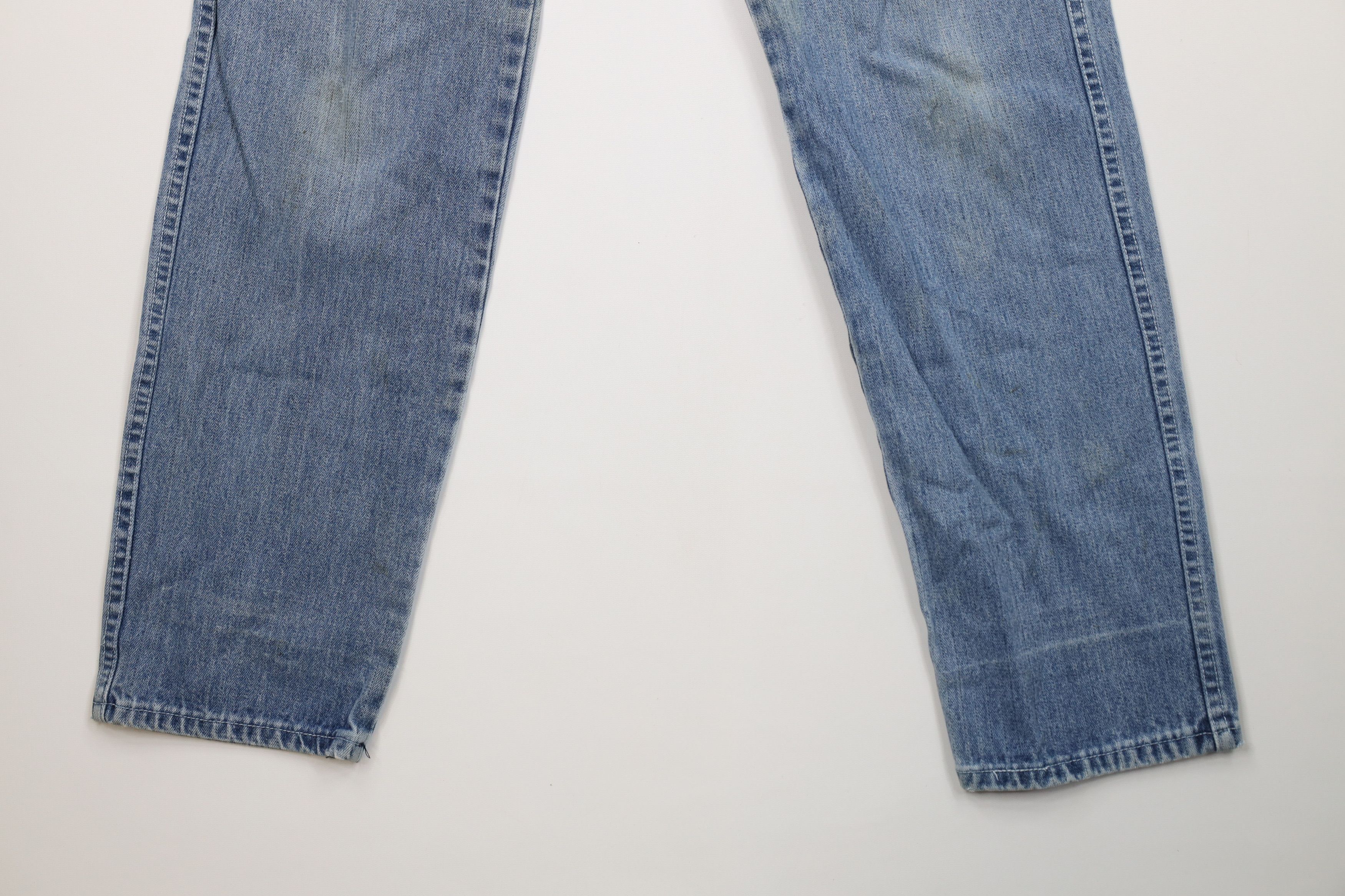 Vintage Vintage 90s Streetwear Striped Straight Leg Denim Jeans Size 32" / US 10 / IT 46 - 4 Thumbnail