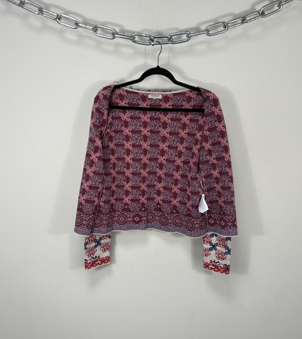 Other IVKO Women’s Multicolor Floral Jacquard Cardigan Sweater Size XS / US 0-2 / IT 36-38 - 3 Thumbnail