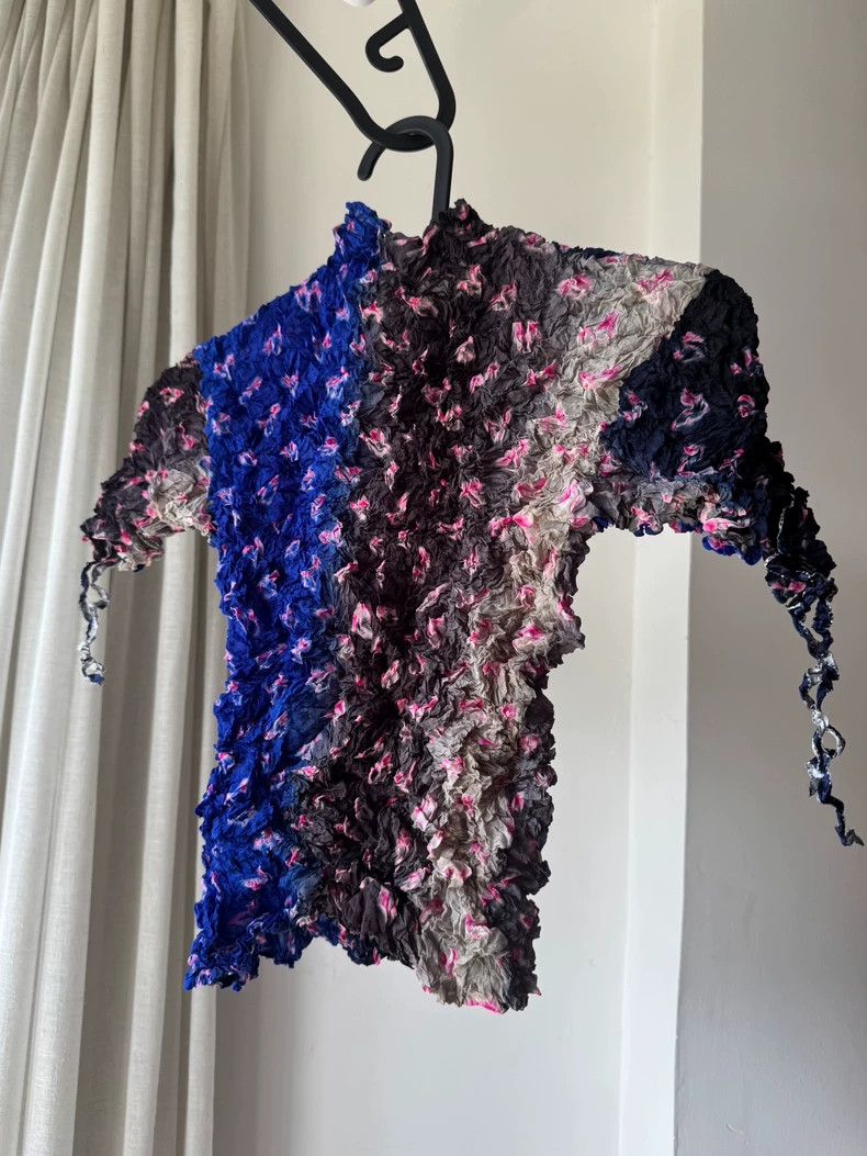 Issey Miyake issey miyake size:2 Tie-dyed gradient bubble top Size XXS / US 00 / IT 34 - 4 Thumbnail
