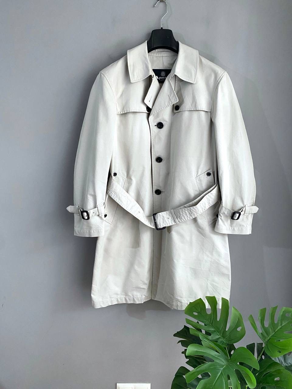 Aquascutum Aquascutum London Men's Grey Light Trench Coat, Size M Size US M / EU 48-50 / 2 - 1 Thumbnail