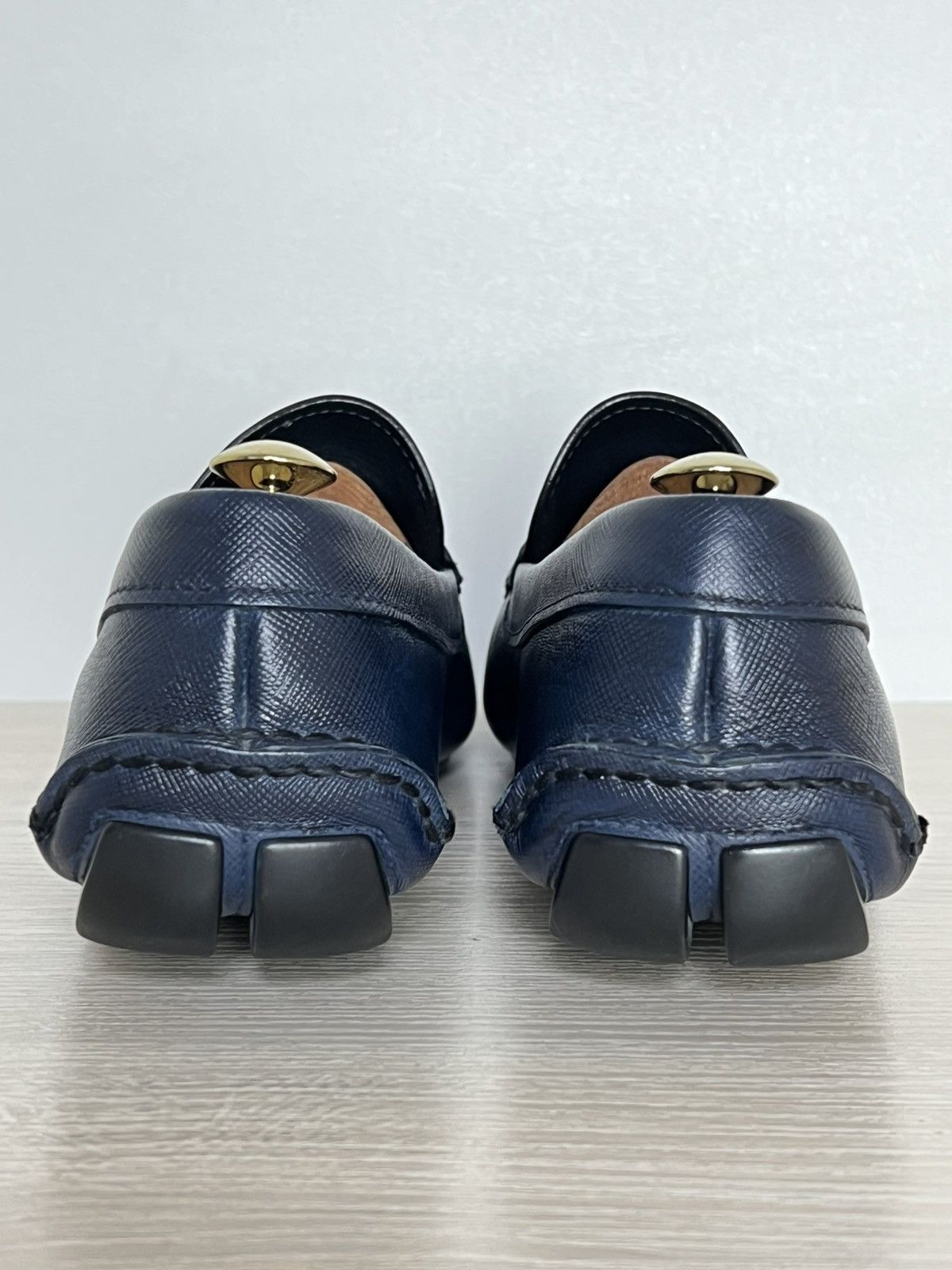 Prada Prada Saffiano Bi-Color Driving Loafers 2DD001 Size US 9.5 / EU 42-43 - 10 Thumbnail