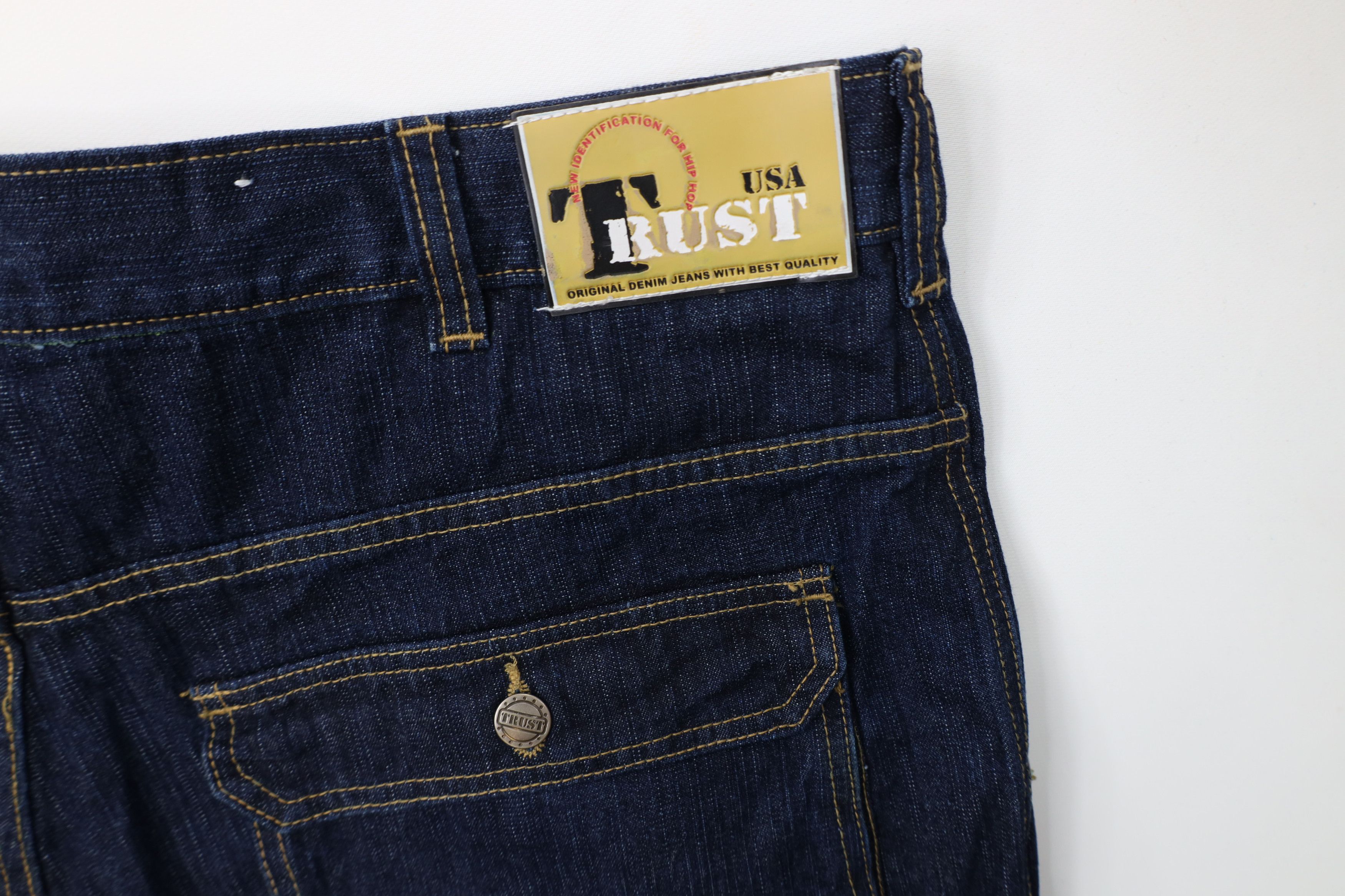 Vintage Vintage 90s Y2K Streetwear Baggy Wide Leg Cargo Denim Jeans Size US 40 / EU 56 - 12 Thumbnail