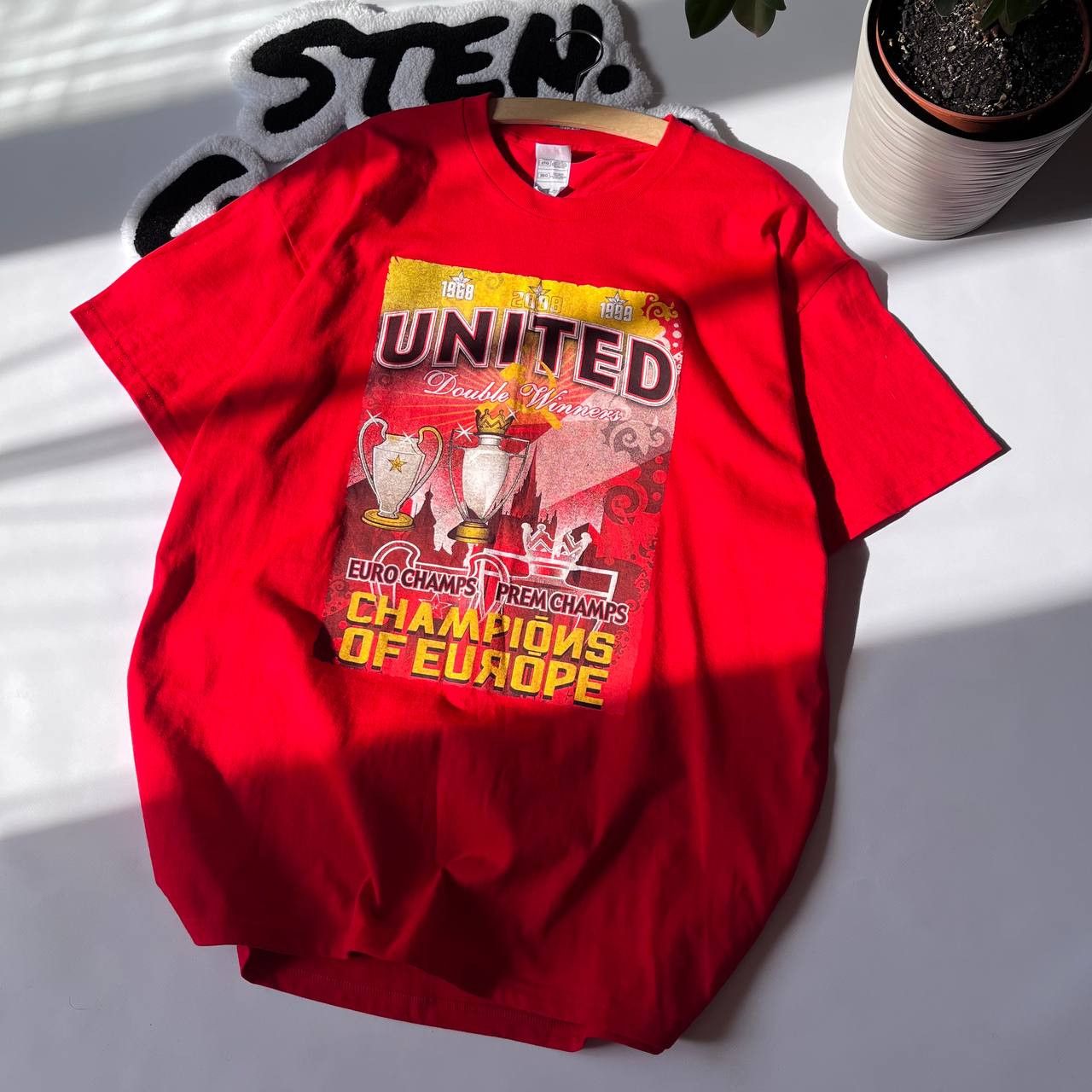 Vintage Manchester United shirt Champions of Europe Premier 2008 Size US XXL / EU 58 / 5 - 3 Thumbnail