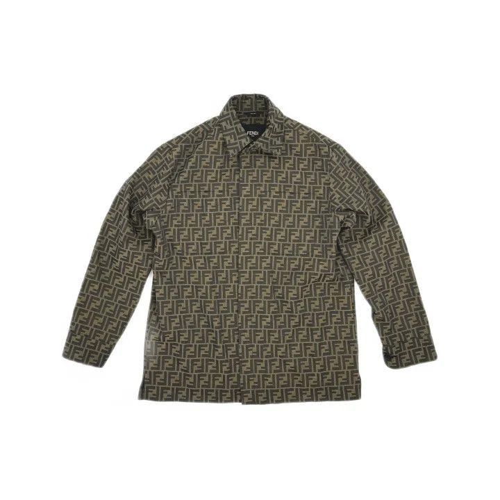Fendi Fendi SS22 Logo Print Polo Jacket for Men -2507 Size US M / EU 48-50 / 2 - 2 Thumbnail