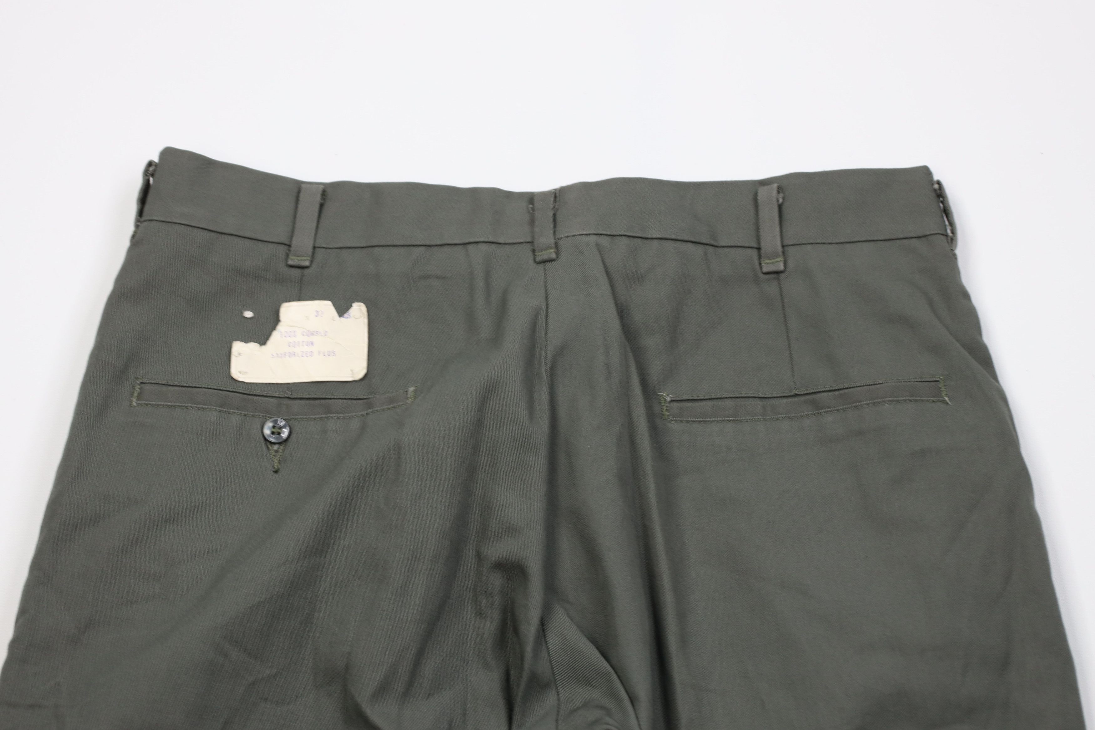 Vintage Deadstock Vintage 50s 60s Cotton Chino Pants Green USA Size US 32 / EU 48 - 11 Thumbnail