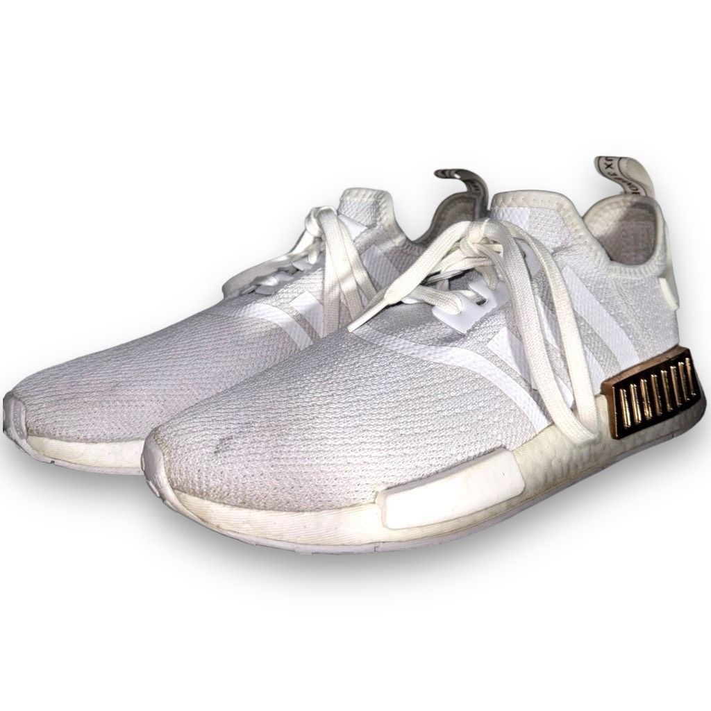 Adidas Adidas NMD R1 'White Copper Metallic' Size Women’s 10 FV1788 Size US 10 / IT 40 - 3 Thumbnail