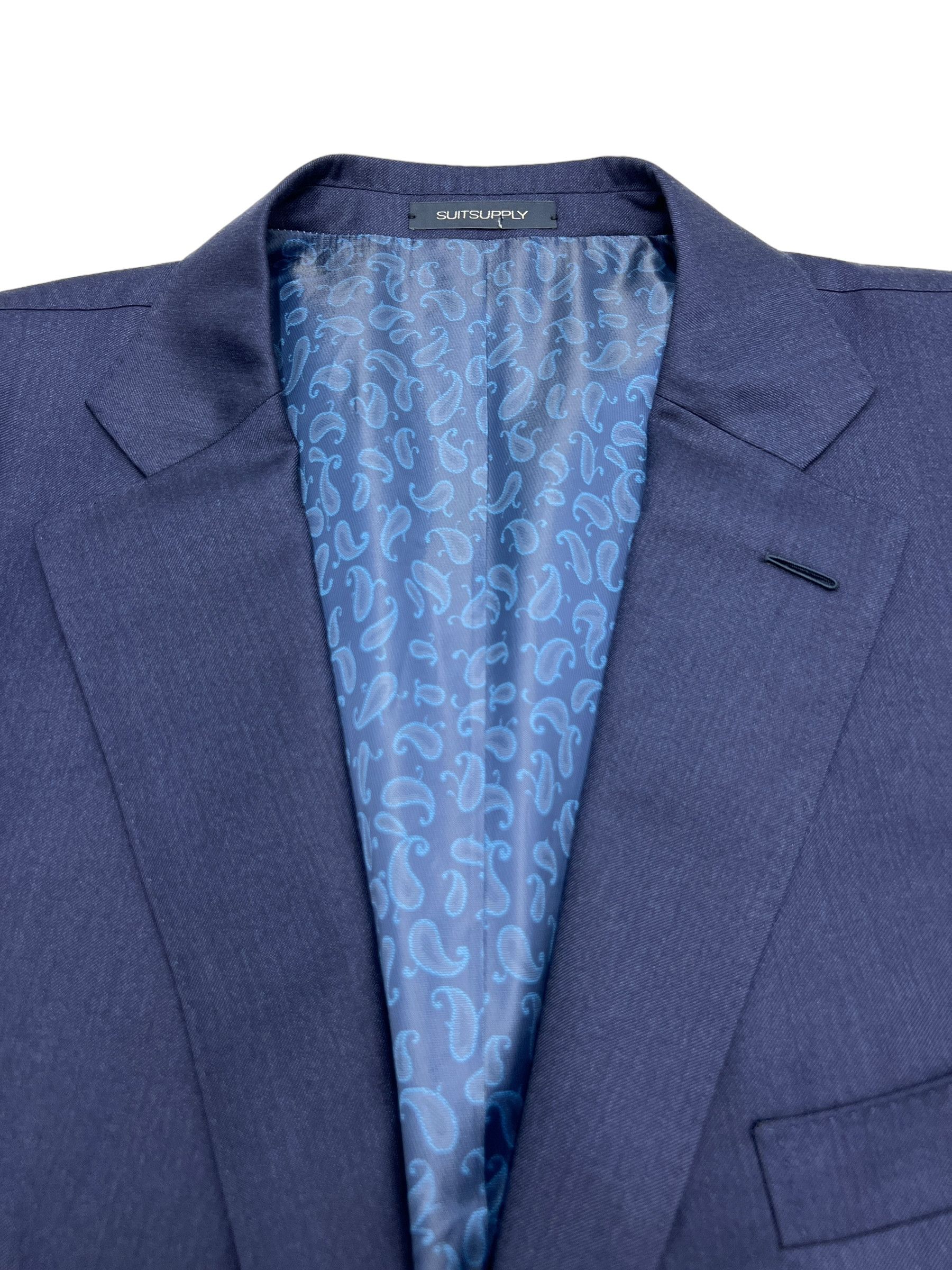 Suitsupply La Spalla Wool Formal Blazer Waistcoat Suit EU:64; UK/US:54R Size 54R - 8 Thumbnail