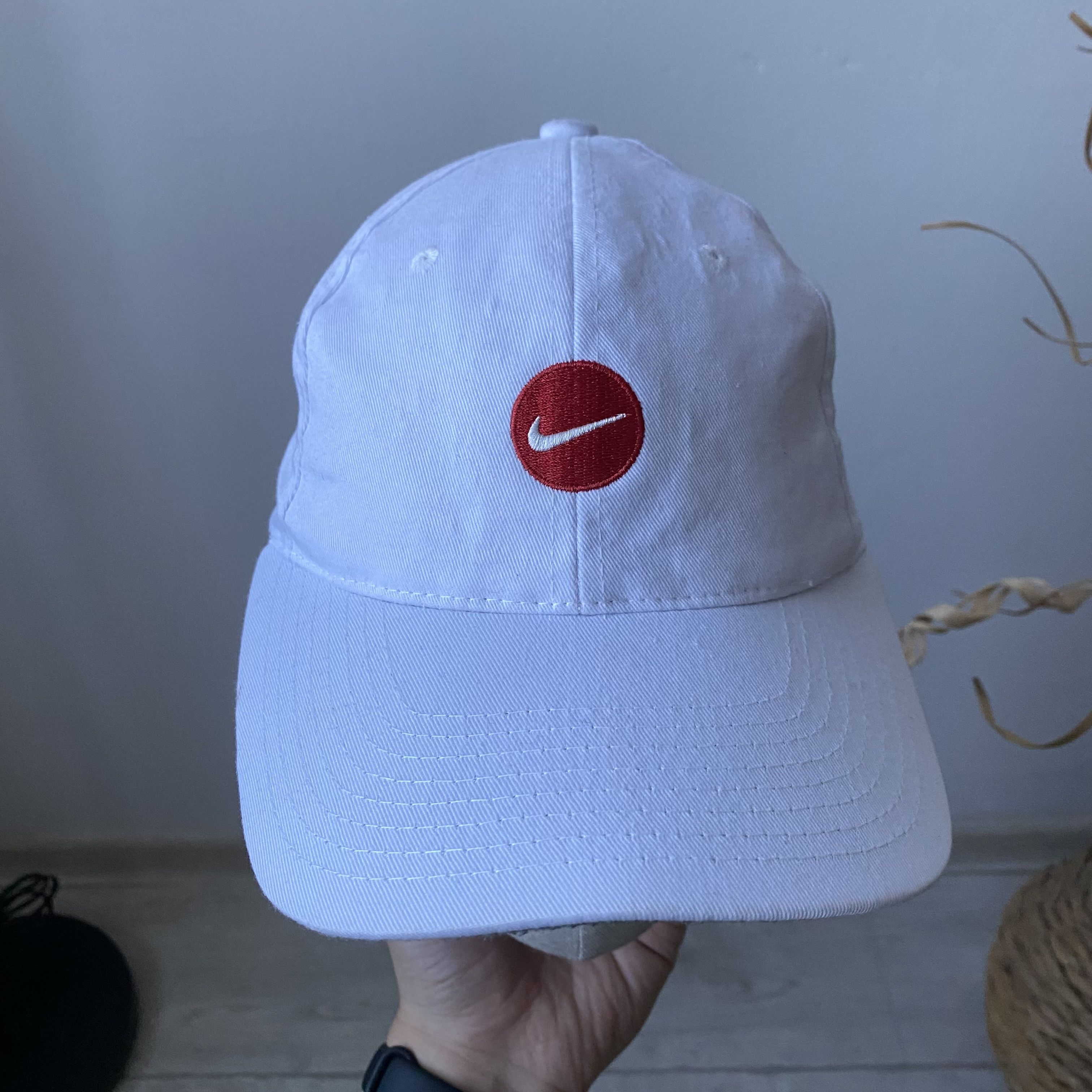 Nike 🤍 Vintage 90s Nike Cap Center logo Swoosh Dad Hat Y2K Size ONE SIZE - 3 Thumbnail