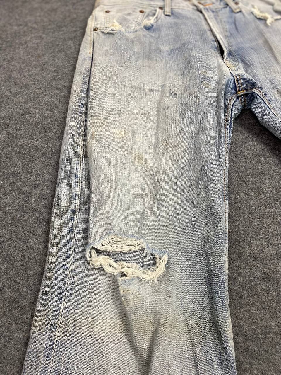 Edwin vintage edwin 505zx selvedge distressed denim Size US 34 / EU 50 - 13 Thumbnail
