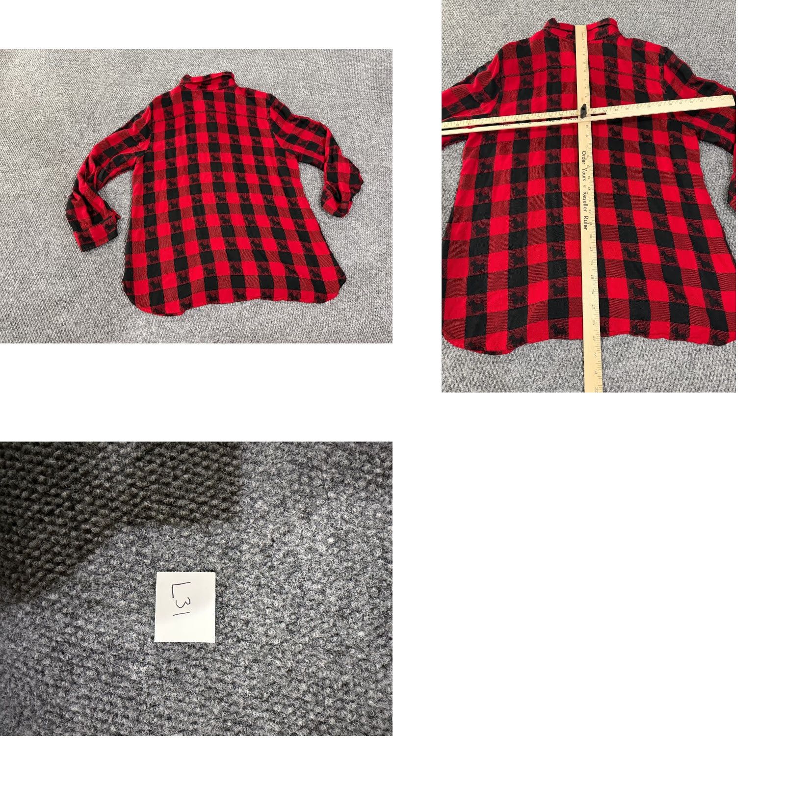 Talbots Talbots Shirt Womens XL red black plaid Scottie dog long sleeve Button-Up Casual Shirt Size XL / US 12-14 / IT 48-50 - 8 Thumbnail
