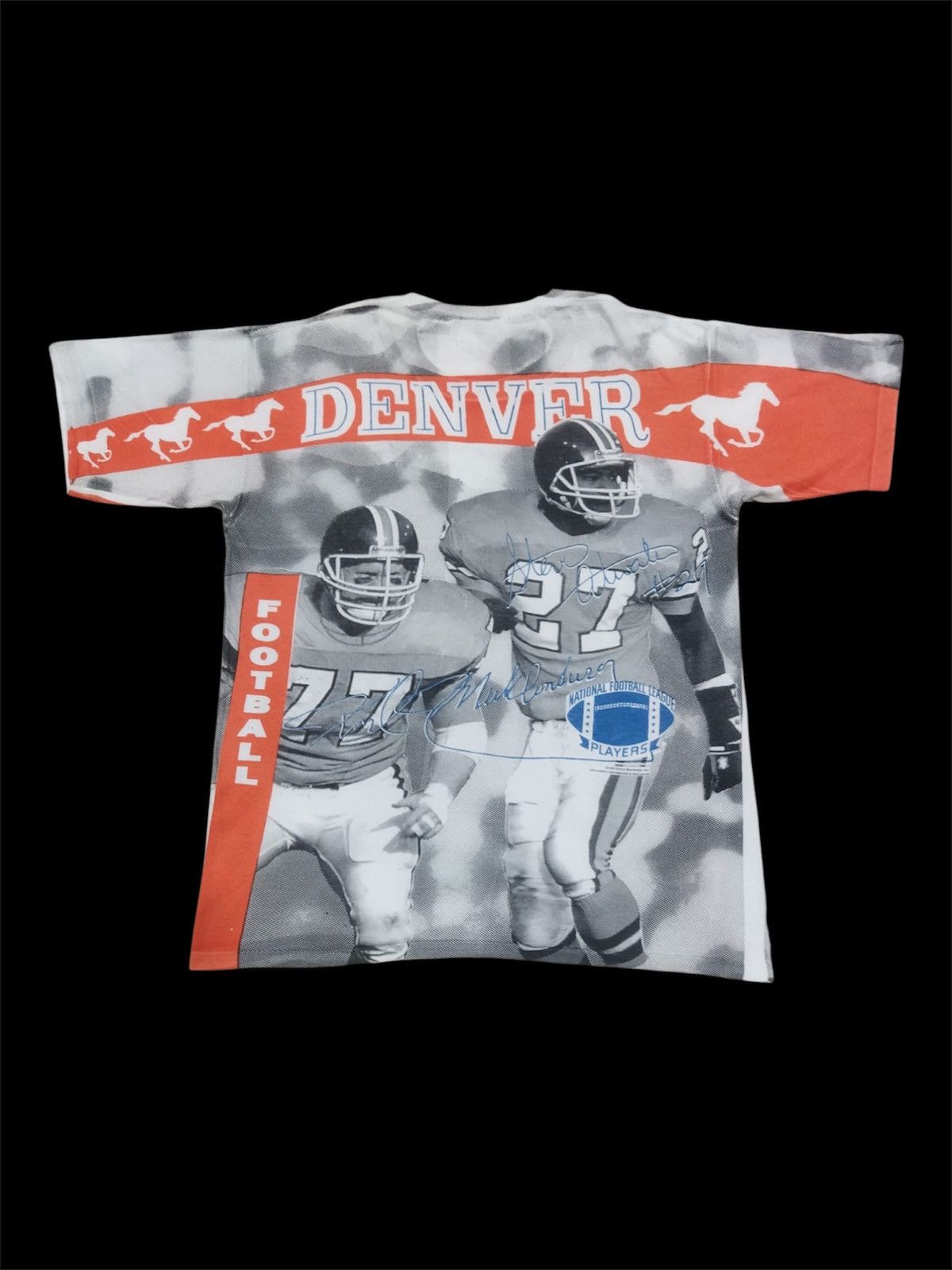 NFL Vintage 90s John Elway Denver NFL Big Print Tee Size US M / EU 48-50 / 2 - 2 Thumbnail
