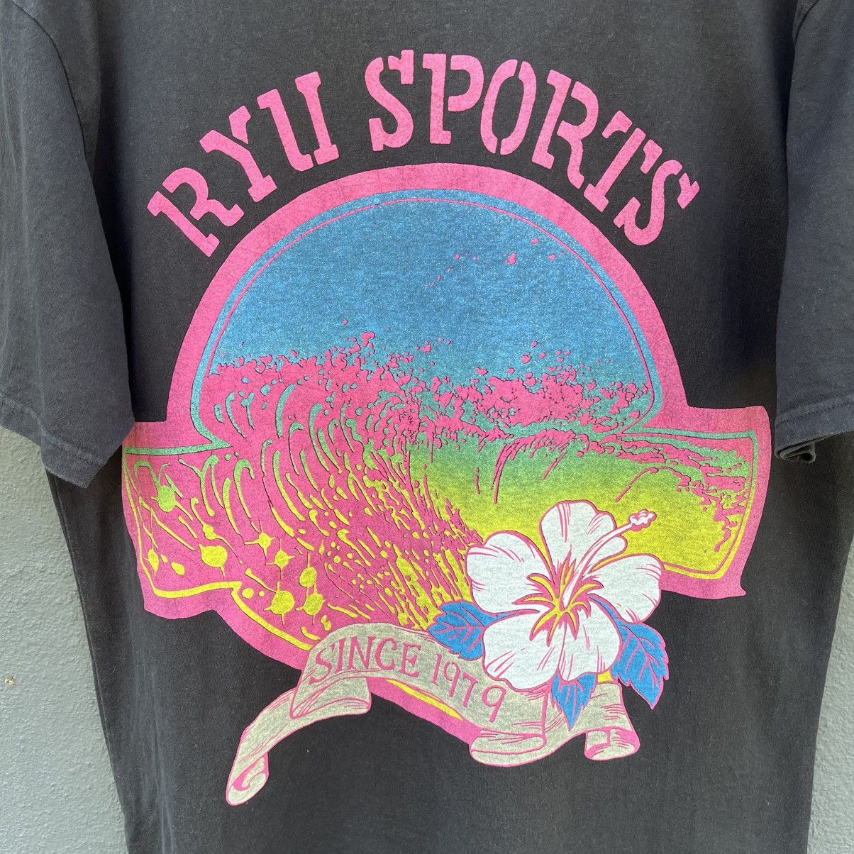 Sun Surf Thrashed Faded Ryu Sport Japanese Brand Oversize Tee Size US M / EU 48-50 / 2 - 2 Thumbnail