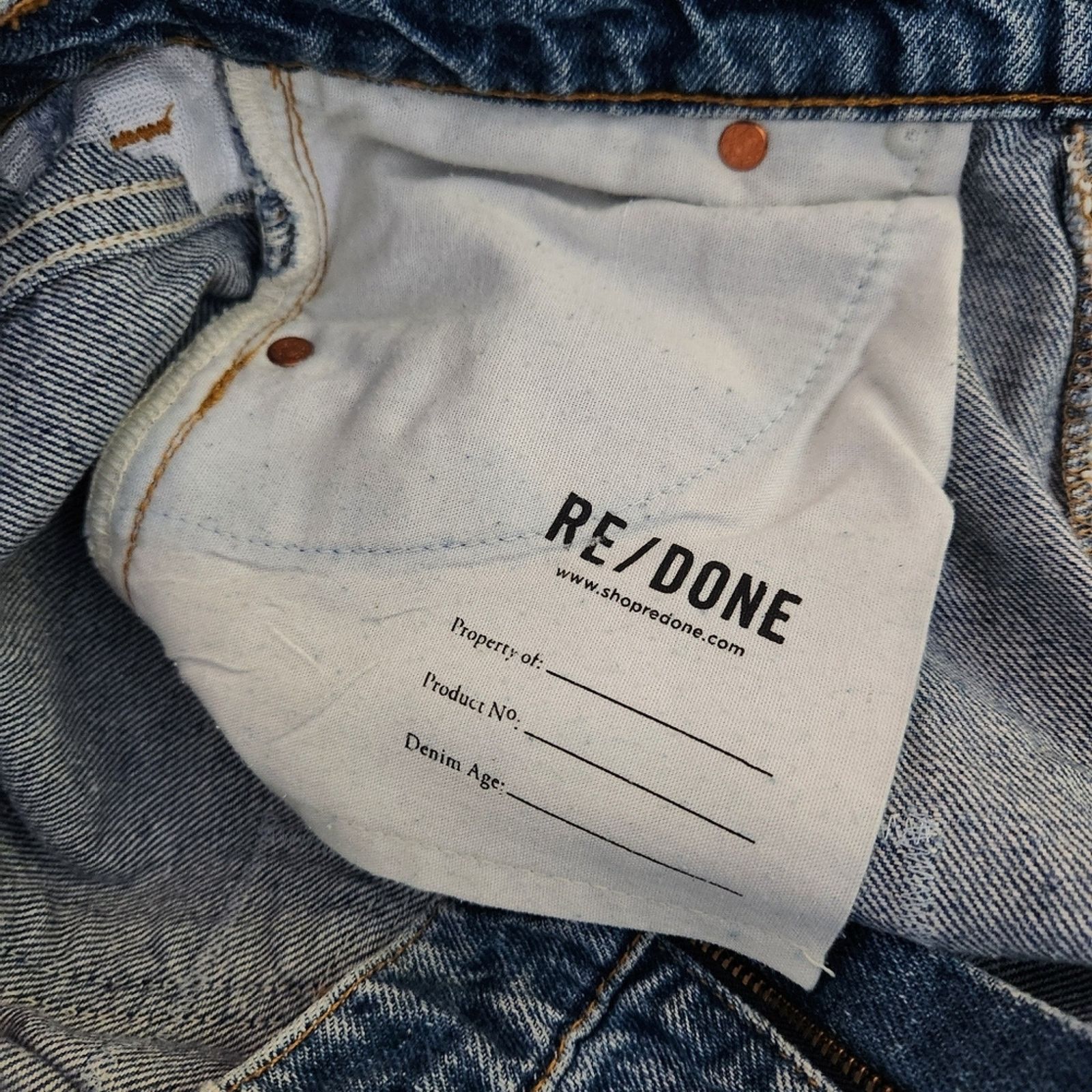 RE/DONE RE/DONE Levi's 70s Loose Flare Patchwork Upcycled Jeans Size 27" / US 4 / IT 40 - 10 Thumbnail