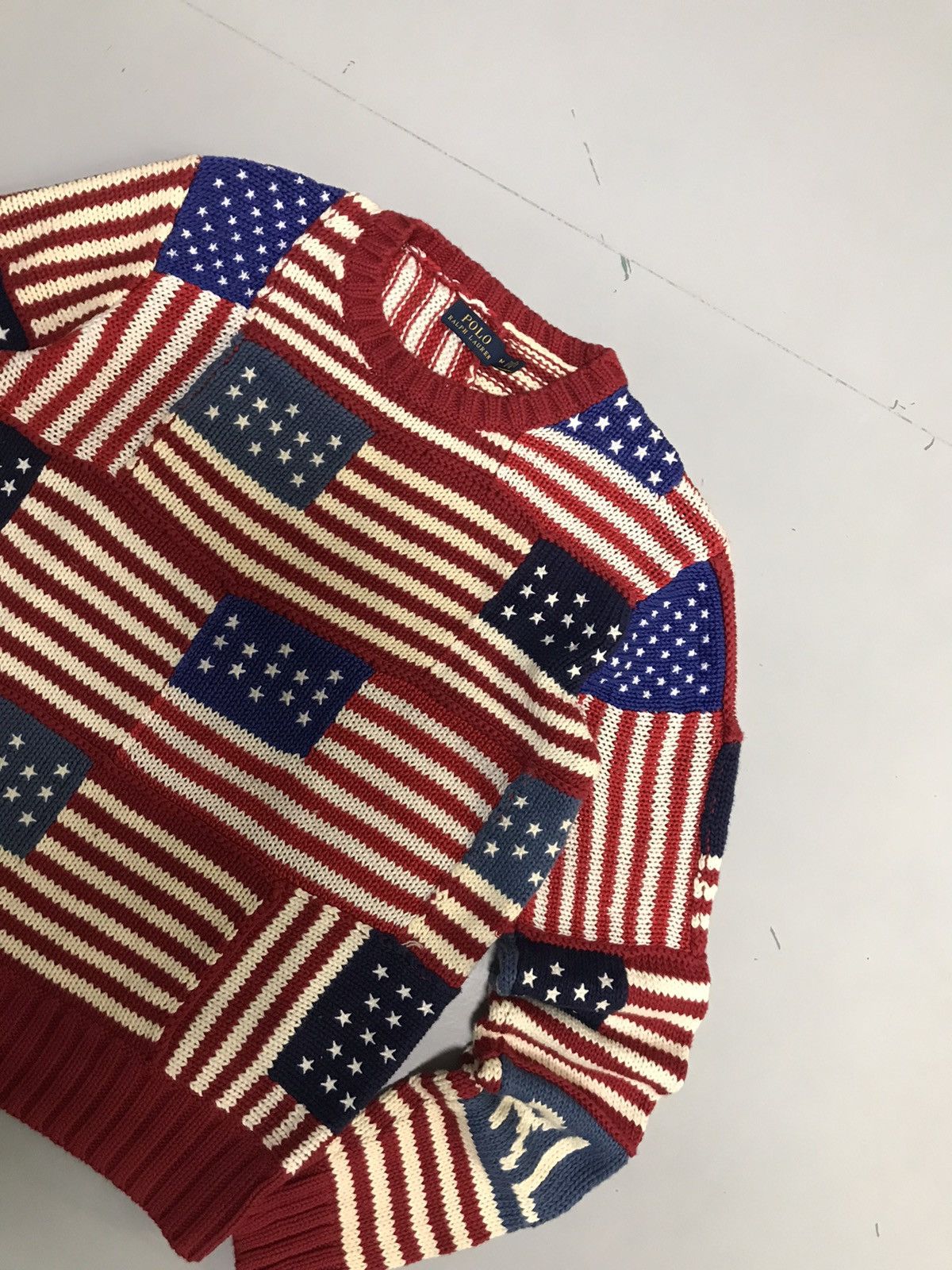 Polo Ralph Lauren Vintage polo Ralph Lauren flag sweater Size US XXS / EU 40 - 5 Thumbnail