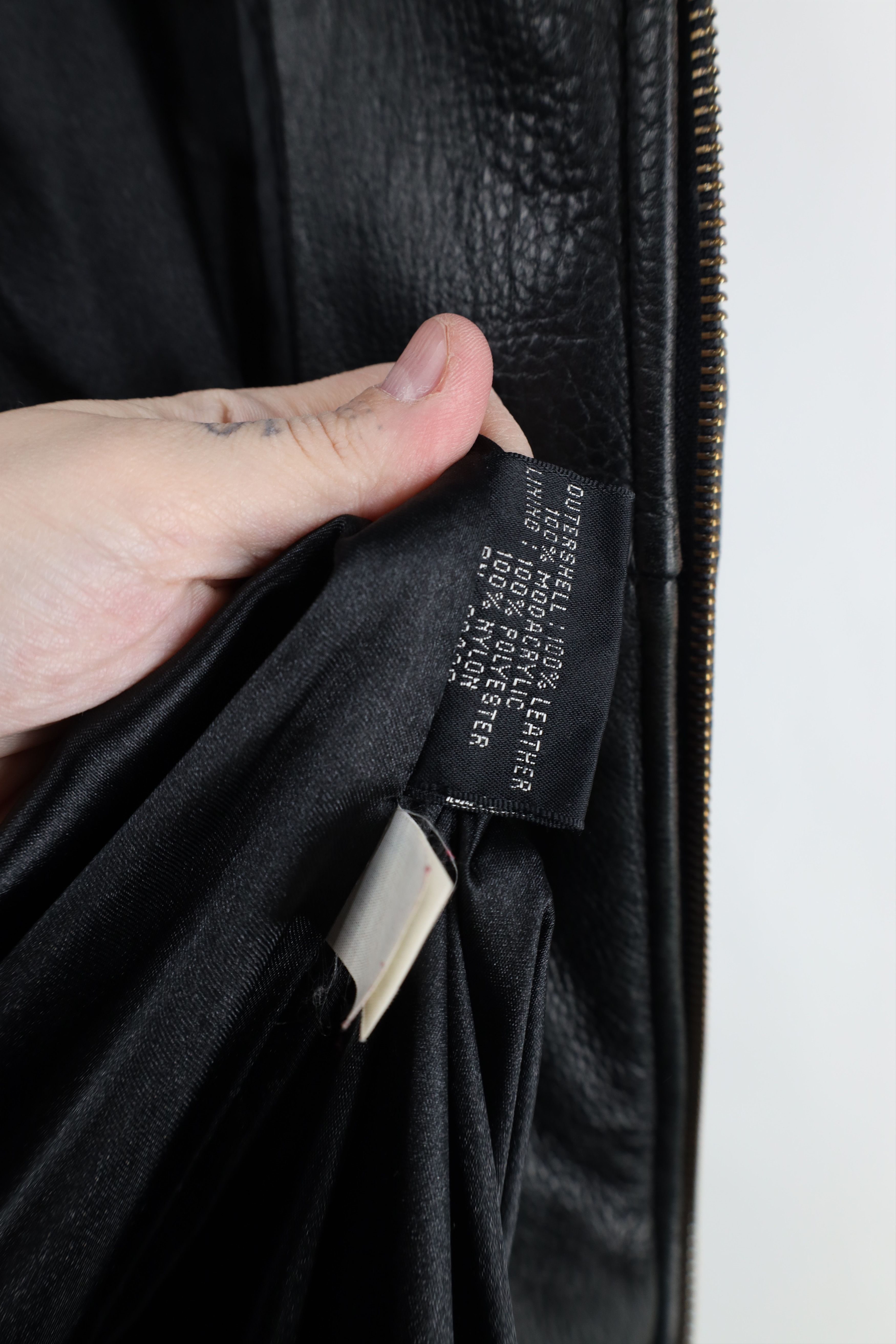 Vintage × Wilsons Leather Vintage 90s Pelle Heavyweight Full Zip Leather Jacket Size US L / EU 52-54 / 3 - 11 Thumbnail
