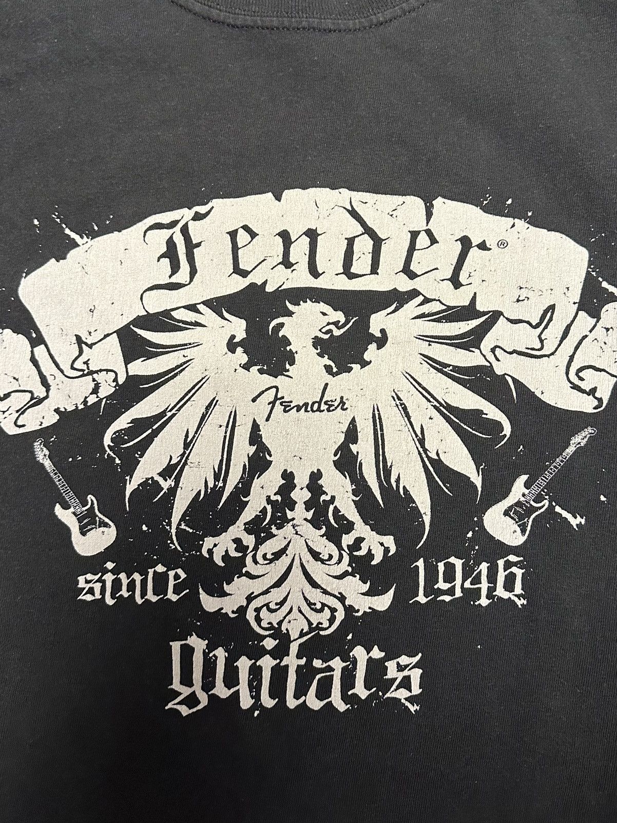 Band Tees Vintage Fender T shirt black Size M Size US M / EU 48-50 / 2 - 2 Thumbnail