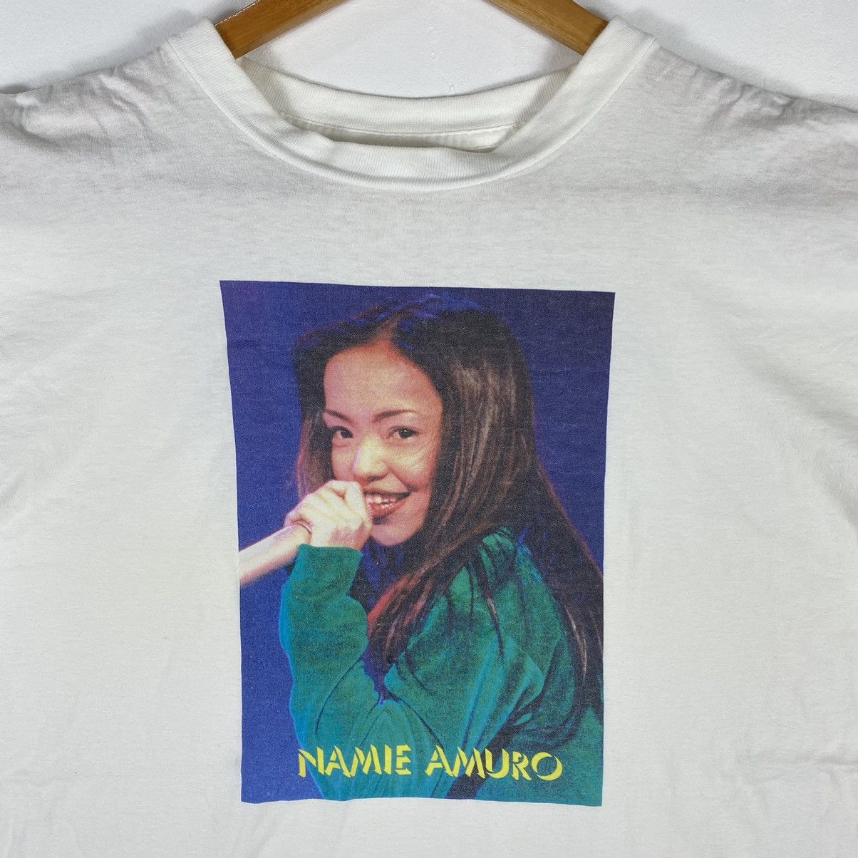 Band Tees × Vintage Vintage 90's Young NAMIE AMURO Queen Of J-Pop Photo Tee Size US L / EU 52-54 / 3 - 3 Thumbnail
