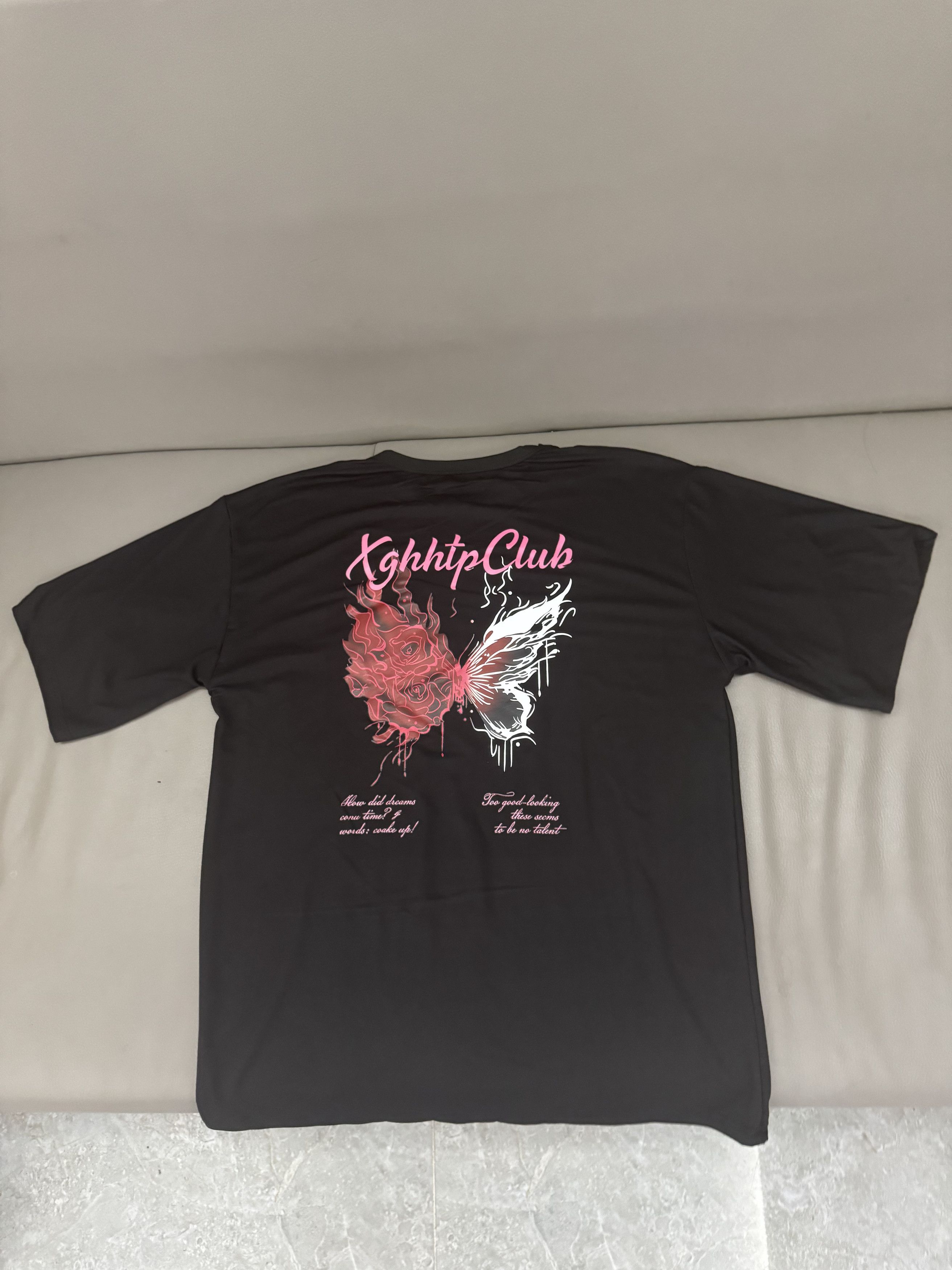 Other Brand New Black Rose Butterfly Graphic Tee 100% Cotton Size US M / EU 48-50 / 2 - 1 Thumbnail