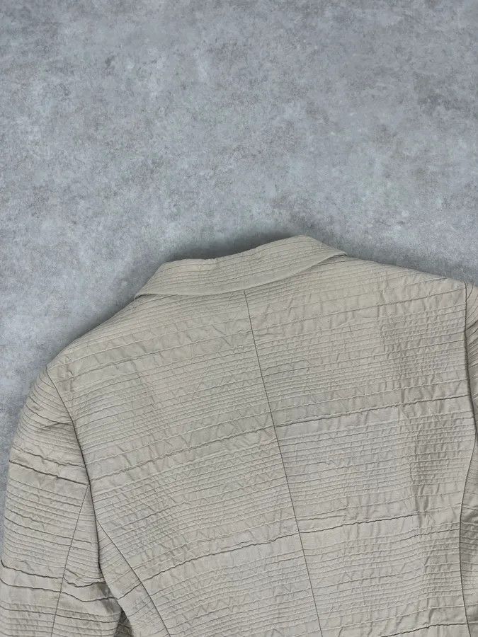 Prada SS2008 Prada Cream Plissed Blazer Size 40R - 7 Thumbnail