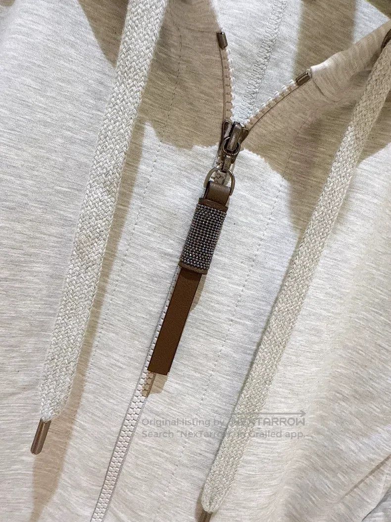 Brunello Cucinelli Brunello Cucinelli Grey tailored sporty jacket Size S / US 4 / IT 40 - 5 Thumbnail